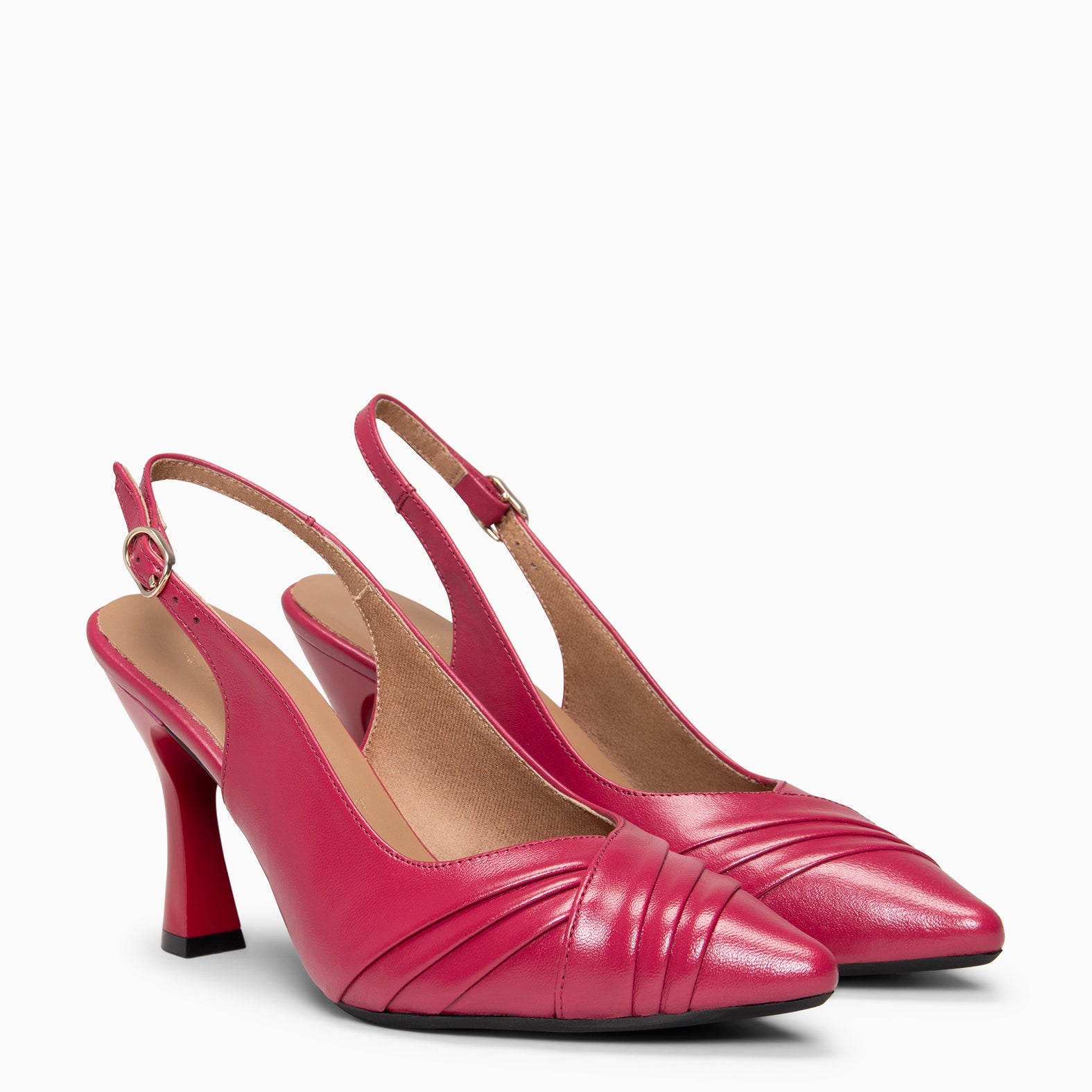 CARLA - Zapato de tacón alto destalonado CEREZA - miMaO ®
