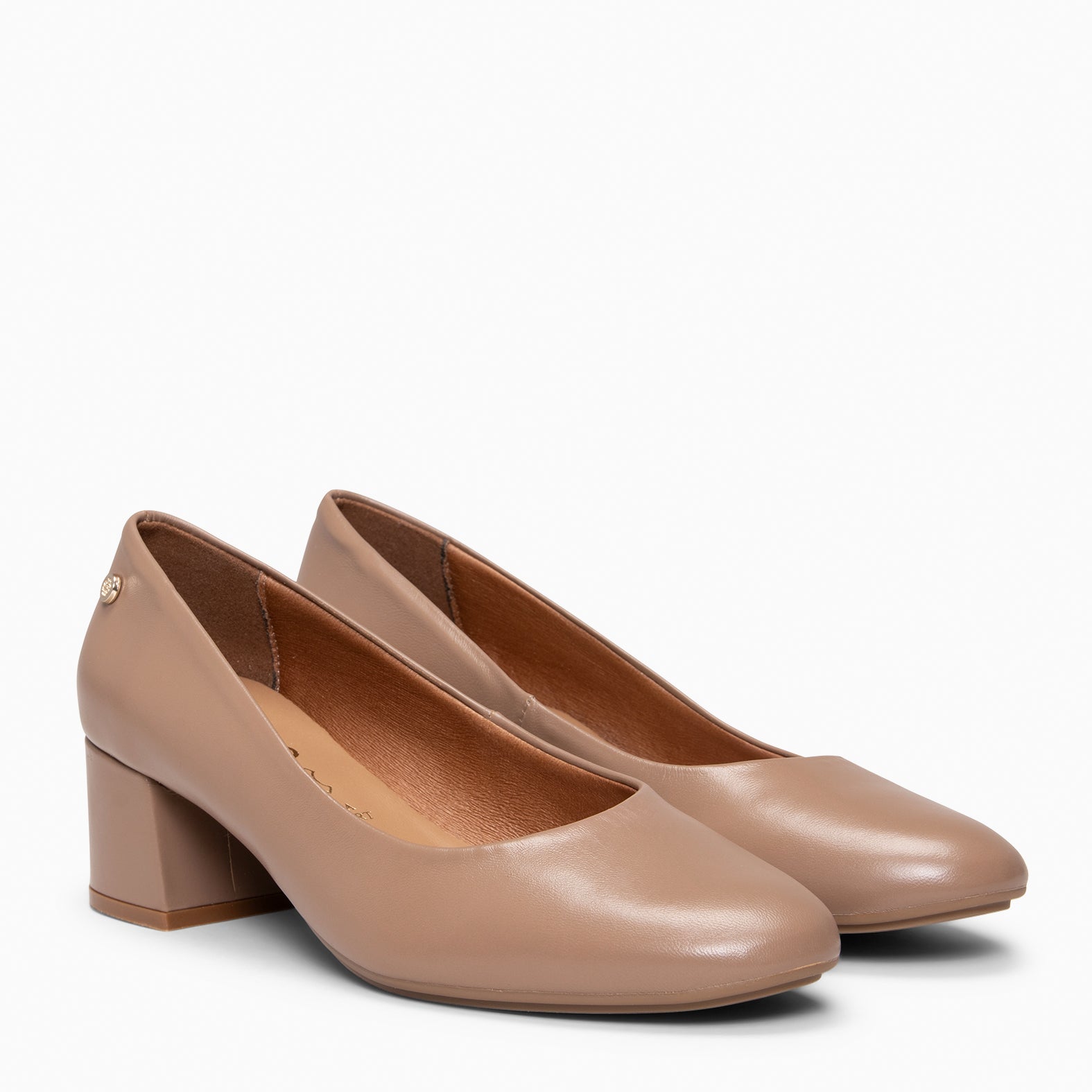 URBAN REDONDO SALÓN - Zapatos de tacón bajo de napa en BEIGE - miMaO ®