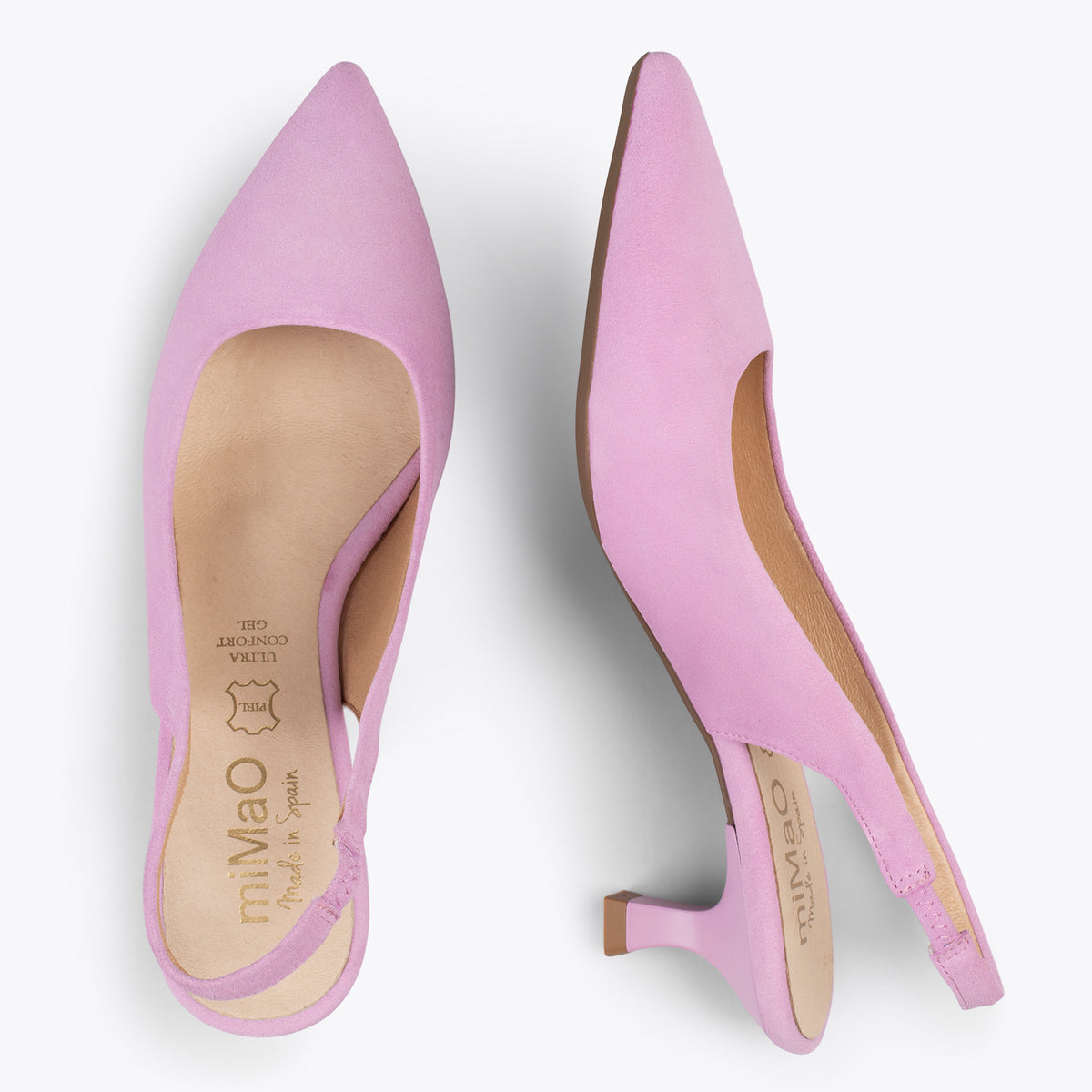 KITTEN DESTALONADO – Zapatos de tacón acampanado ROSA