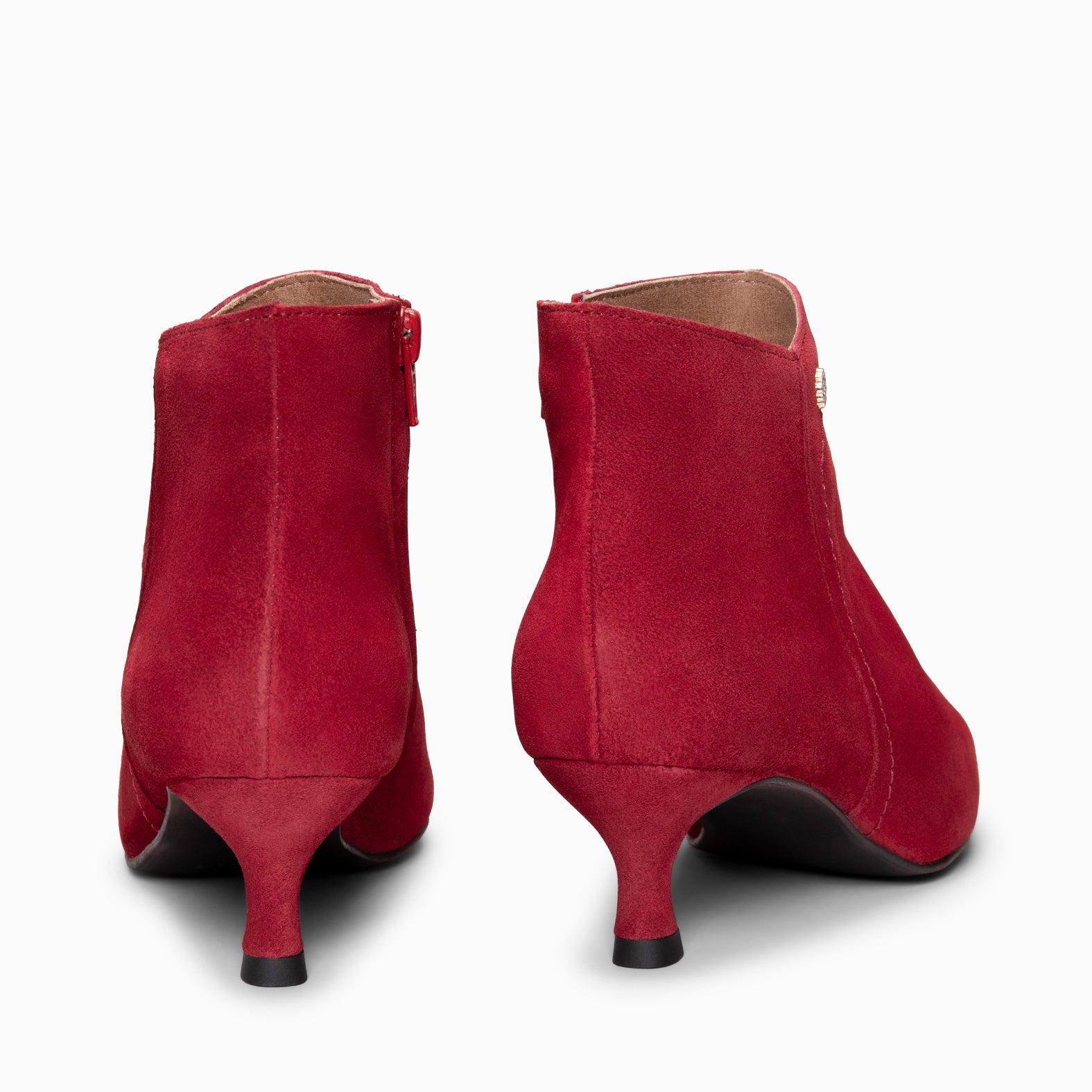 LORD – Botines tacón bajo ROJO - miMaO ®