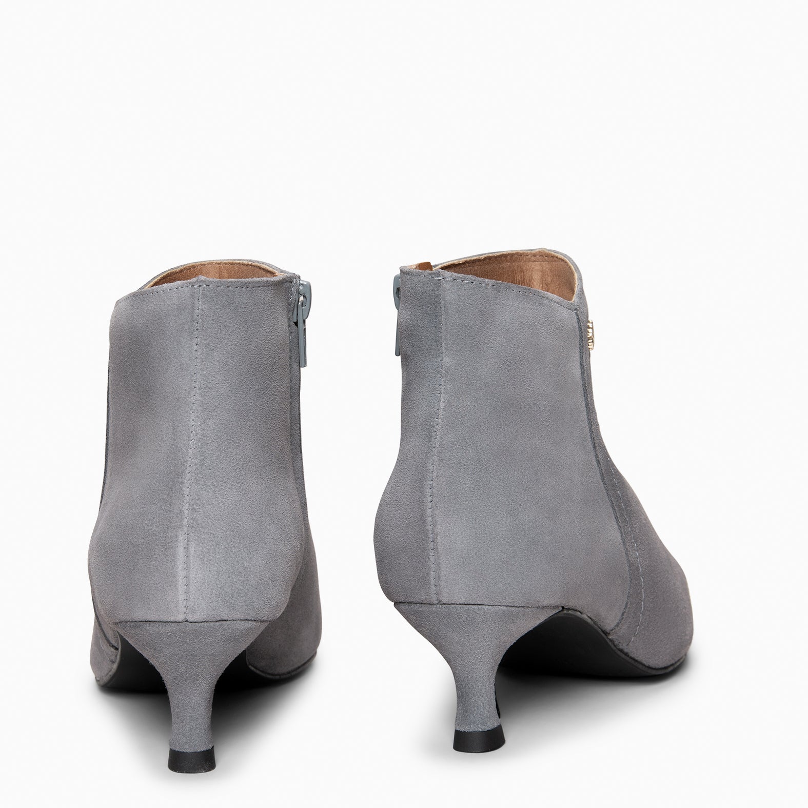 LORD – Botines tacón bajo GRIS - miMaO ®