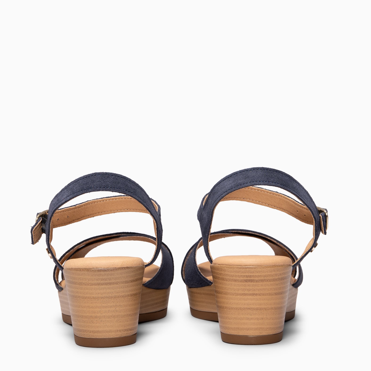 MAR - NAVY CASUAL WEDGE SANDALS