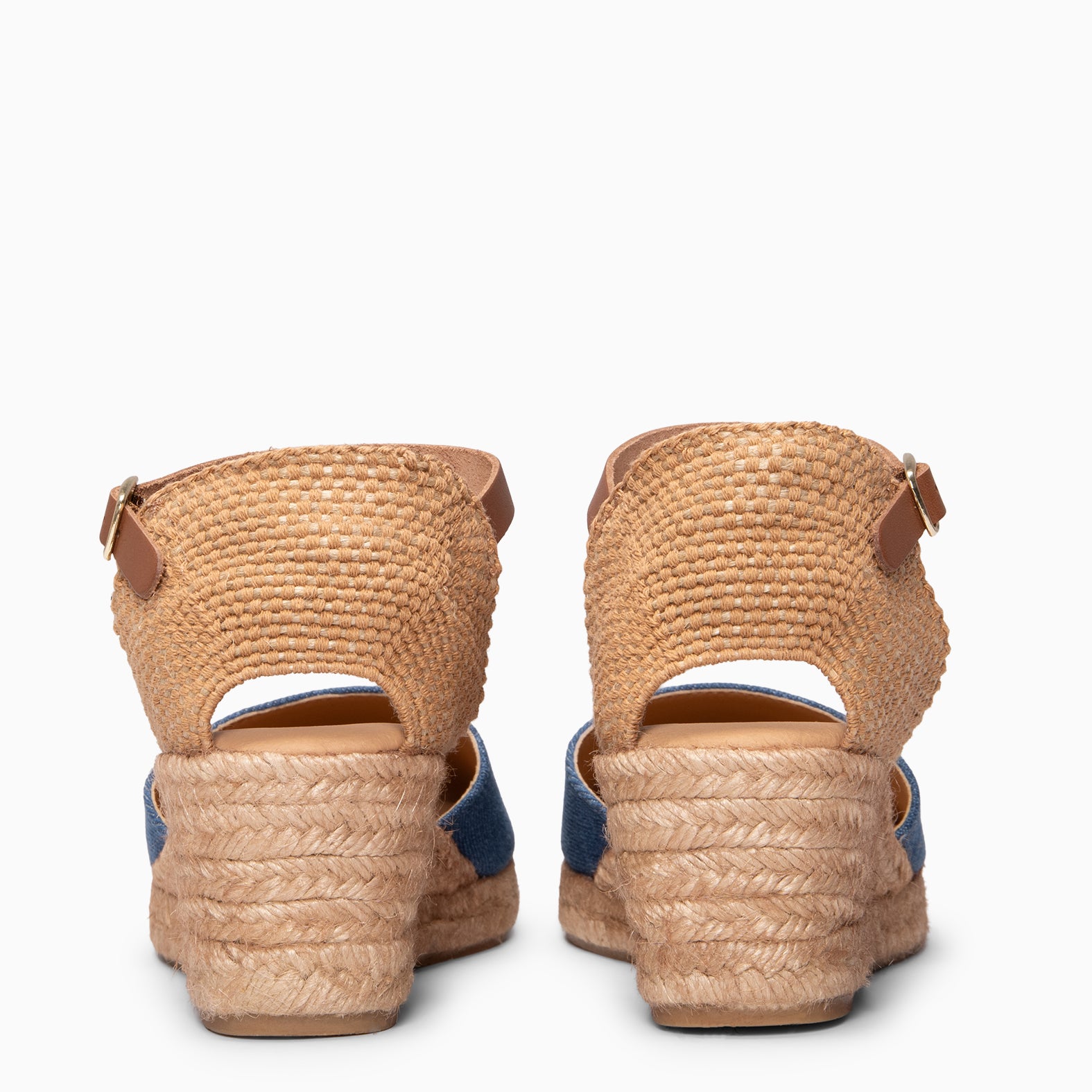 ALTEA - BLUE MID-WEDGE ESPADRILLE