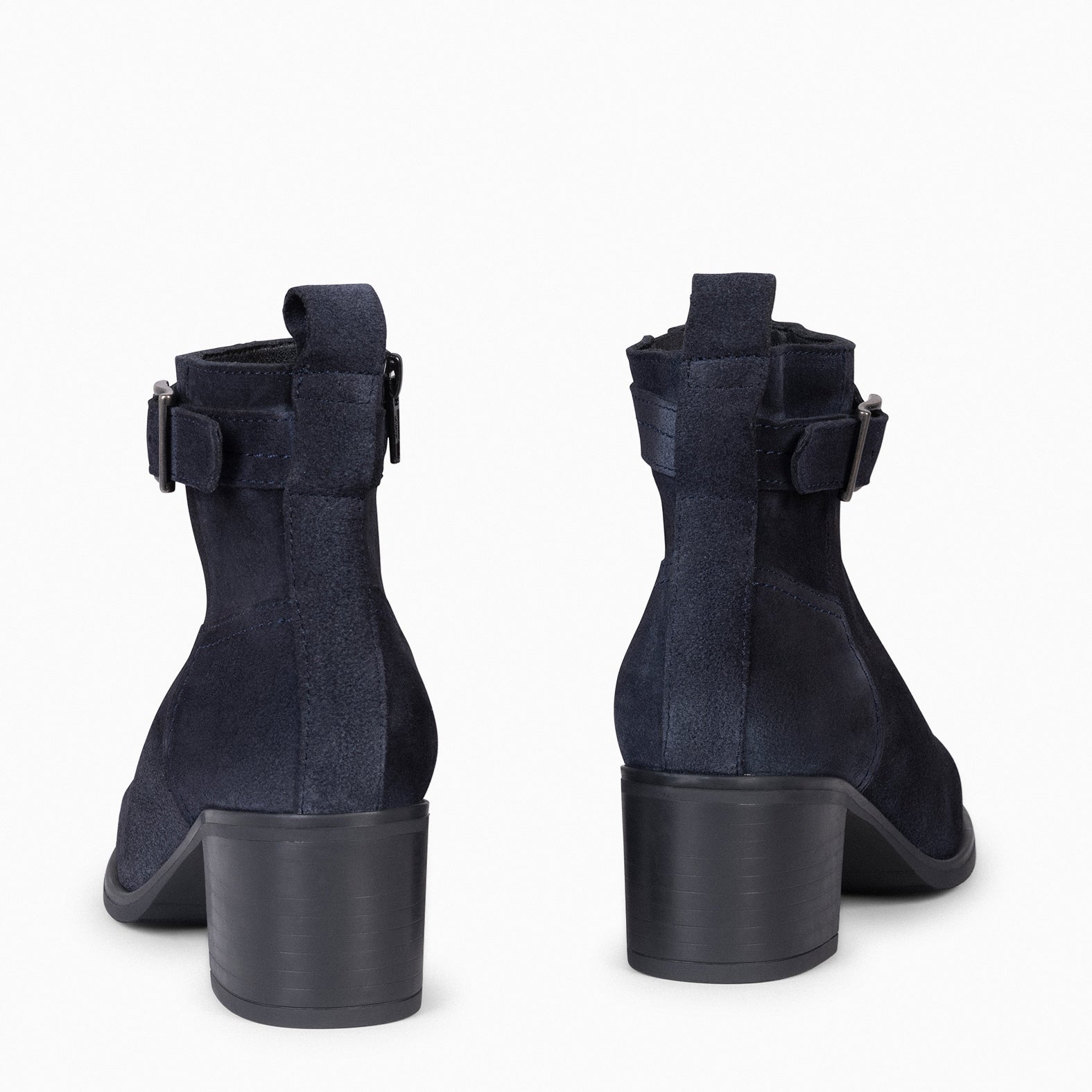 SEATTLE - Bottines pour femme en daim de couleur MARINE