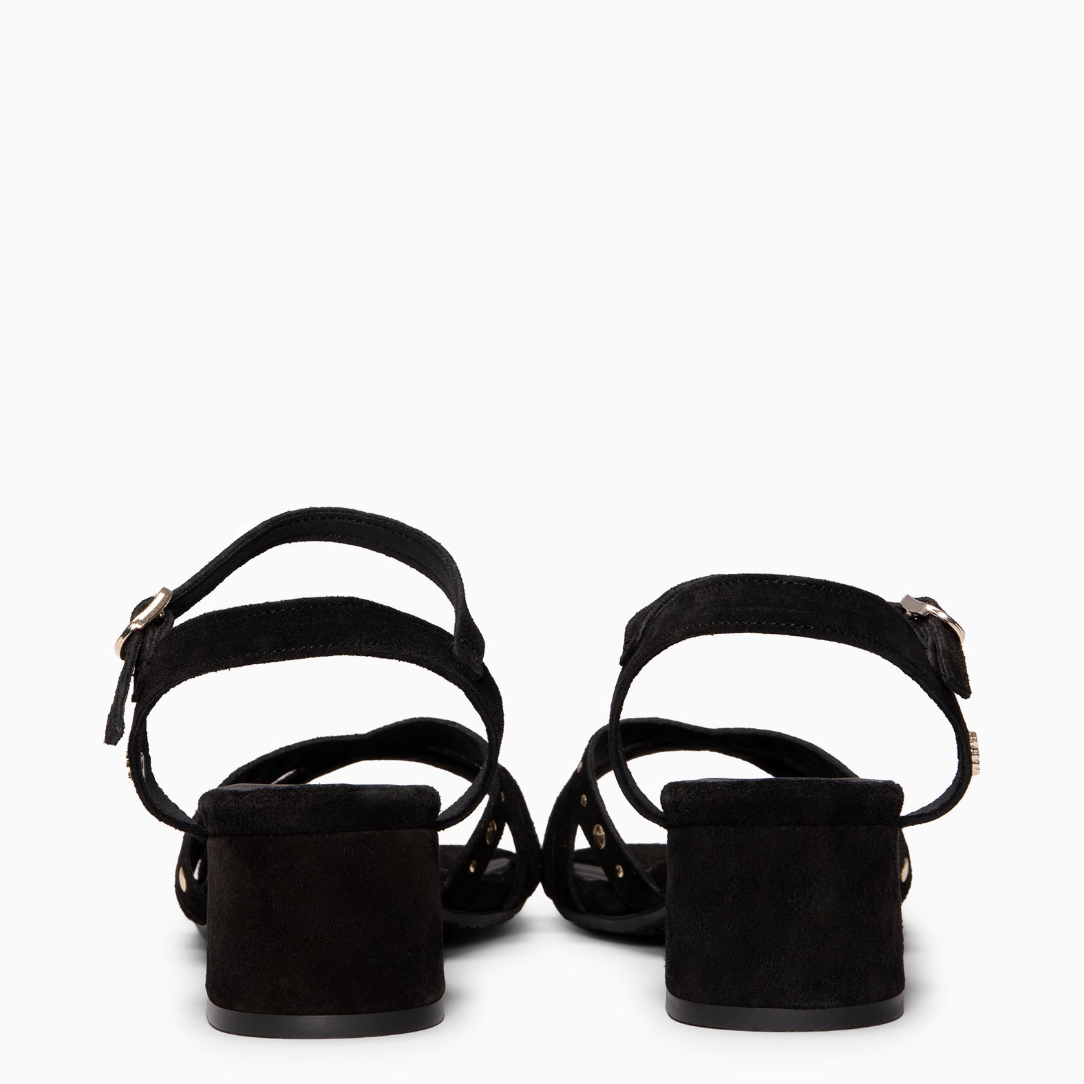 DAISY - BLACK Mid-heel sandals