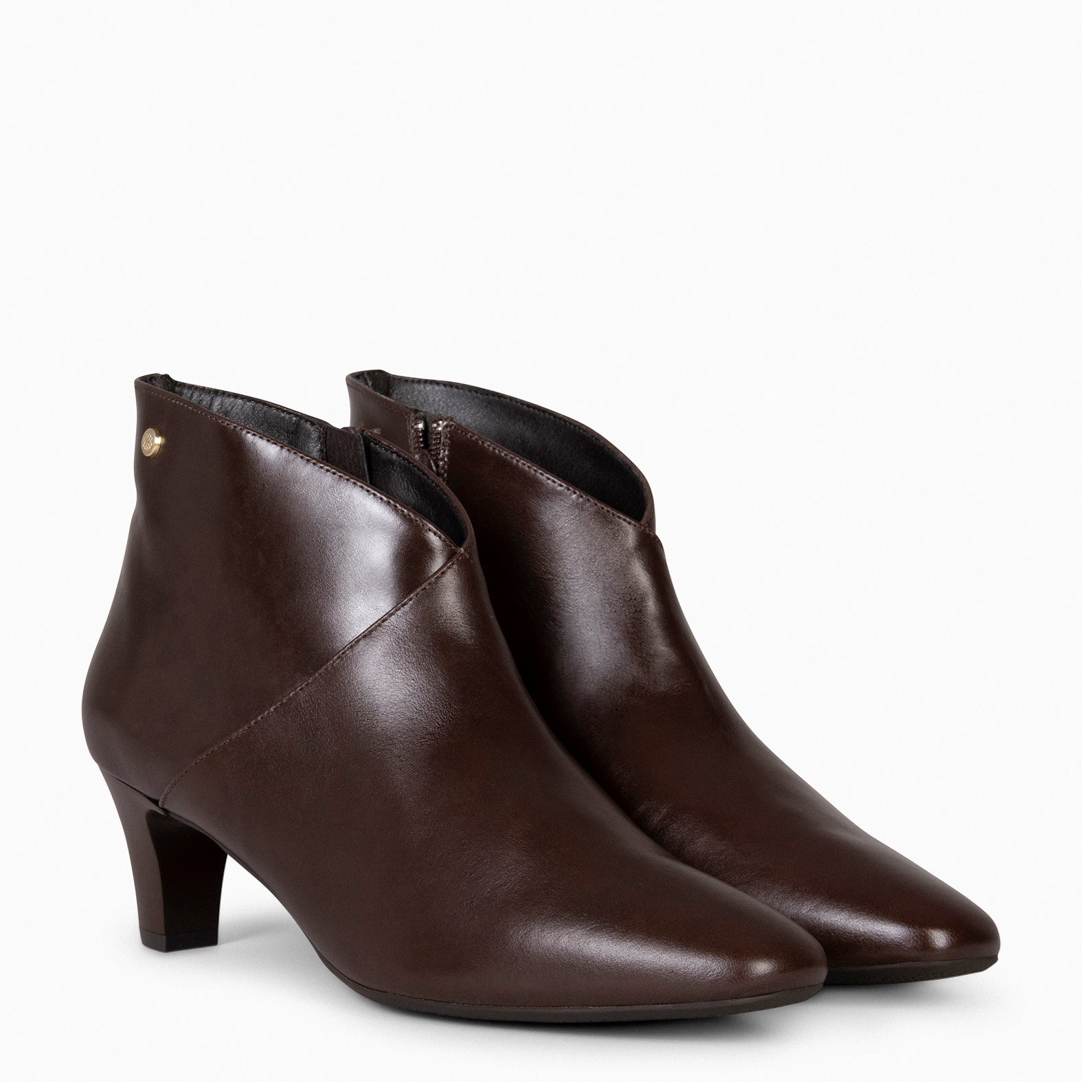 LADY - Botines napa mujer MARRON - miMaO ®