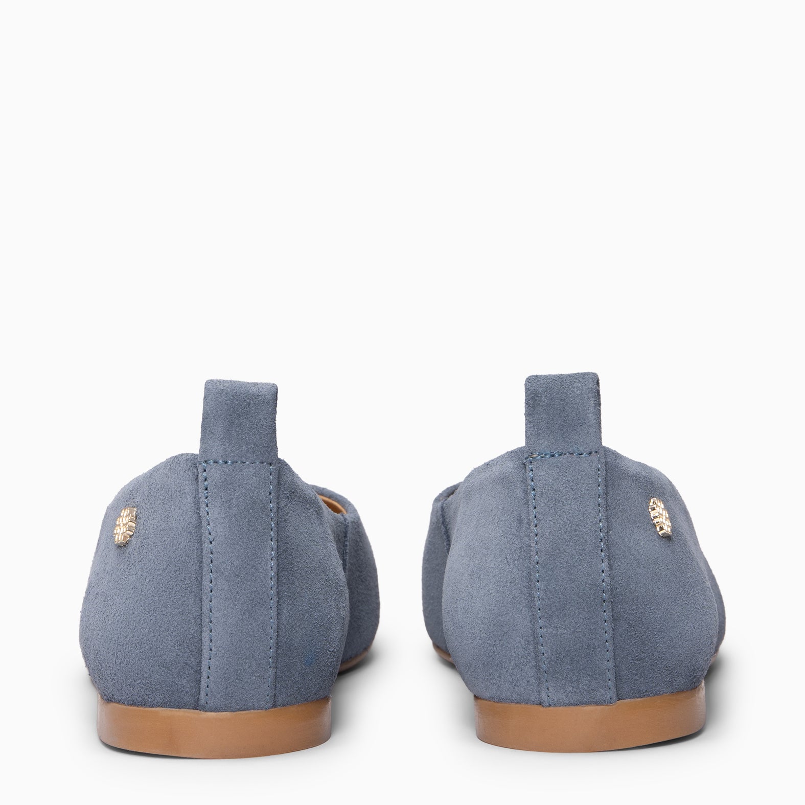 CLAUDIA - JEANS Suede low-heel ballerinas