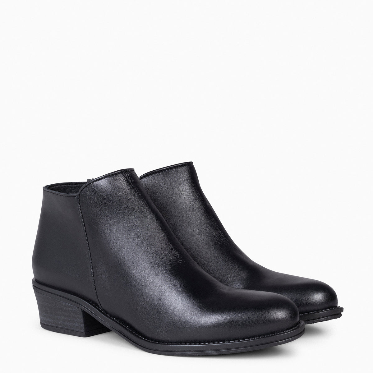 BALTIMOR - Botines piel de napa mujer de color NEGRO