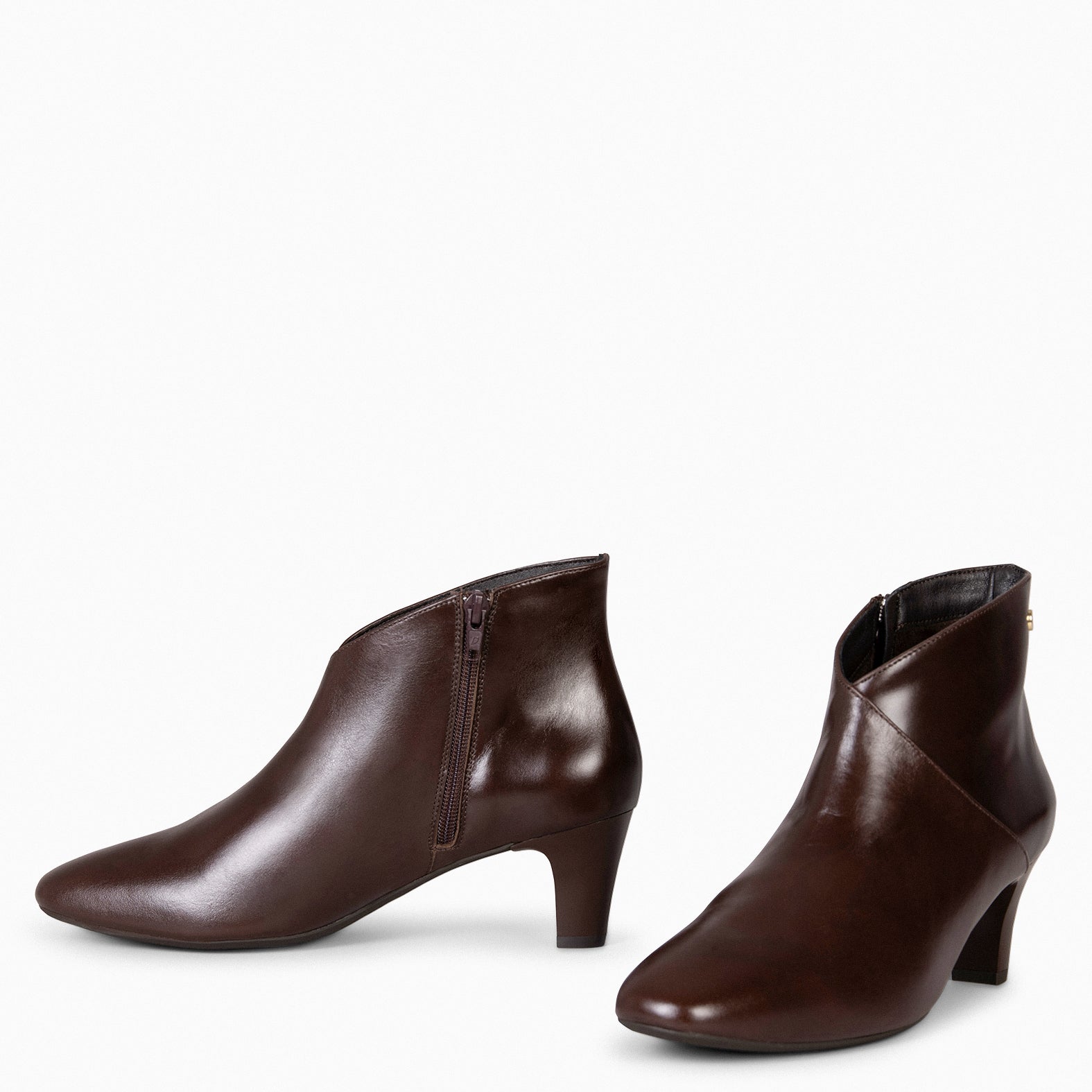 LADY - Botines napa mujer MARRON - miMaO ®