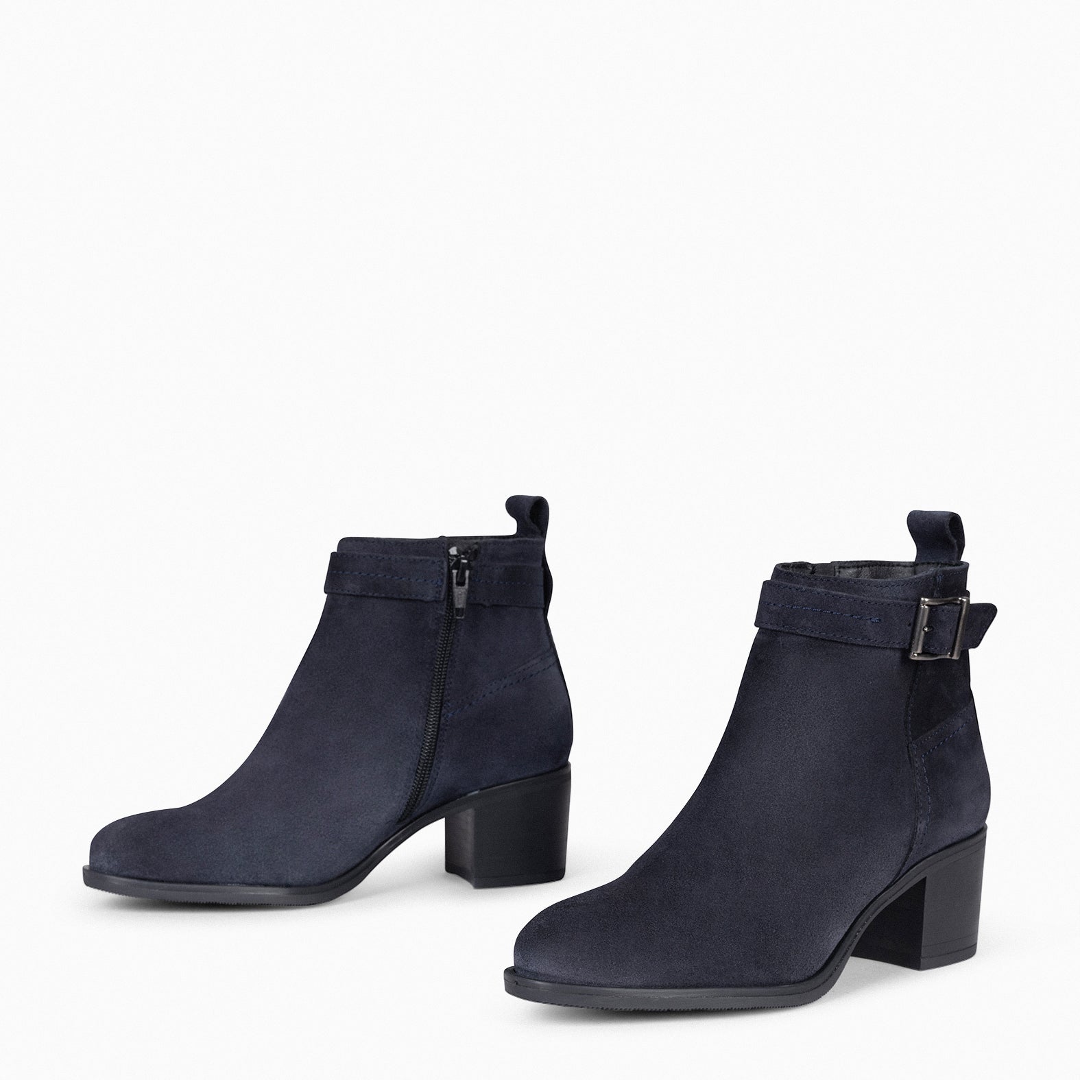 SEATTLE - Bottines pour femme en daim de couleur MARINE
