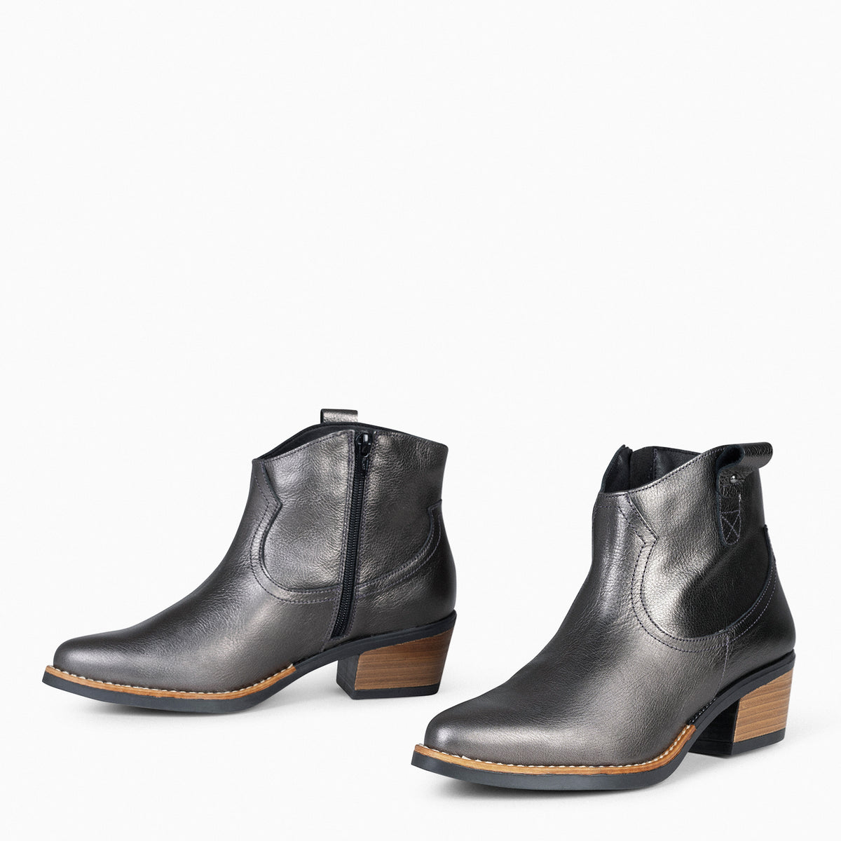 LUISIANA - Botín estilo cowboy PLOMO
