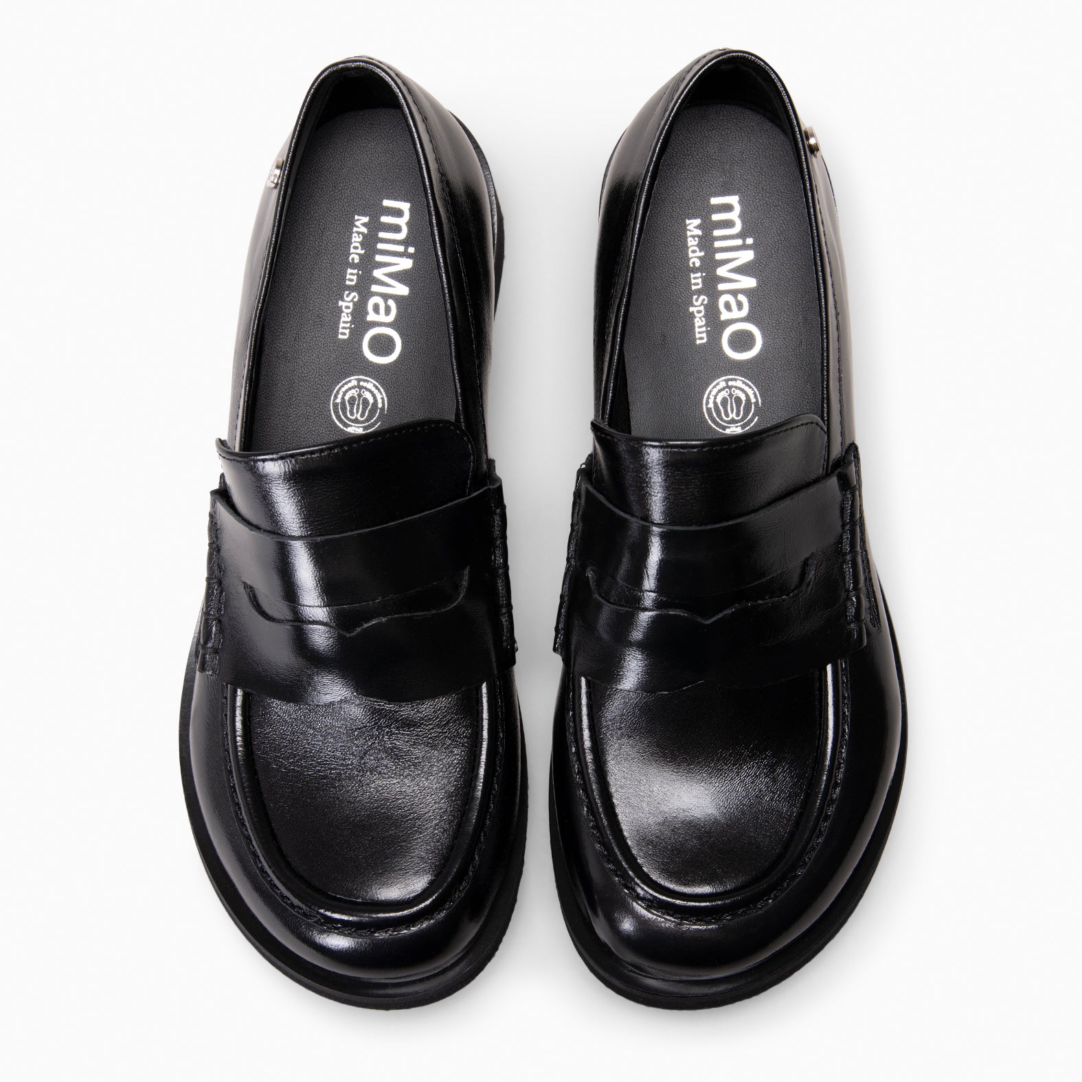 HARVARD - Mocasines planos de piel NEGRO - miMaO ®