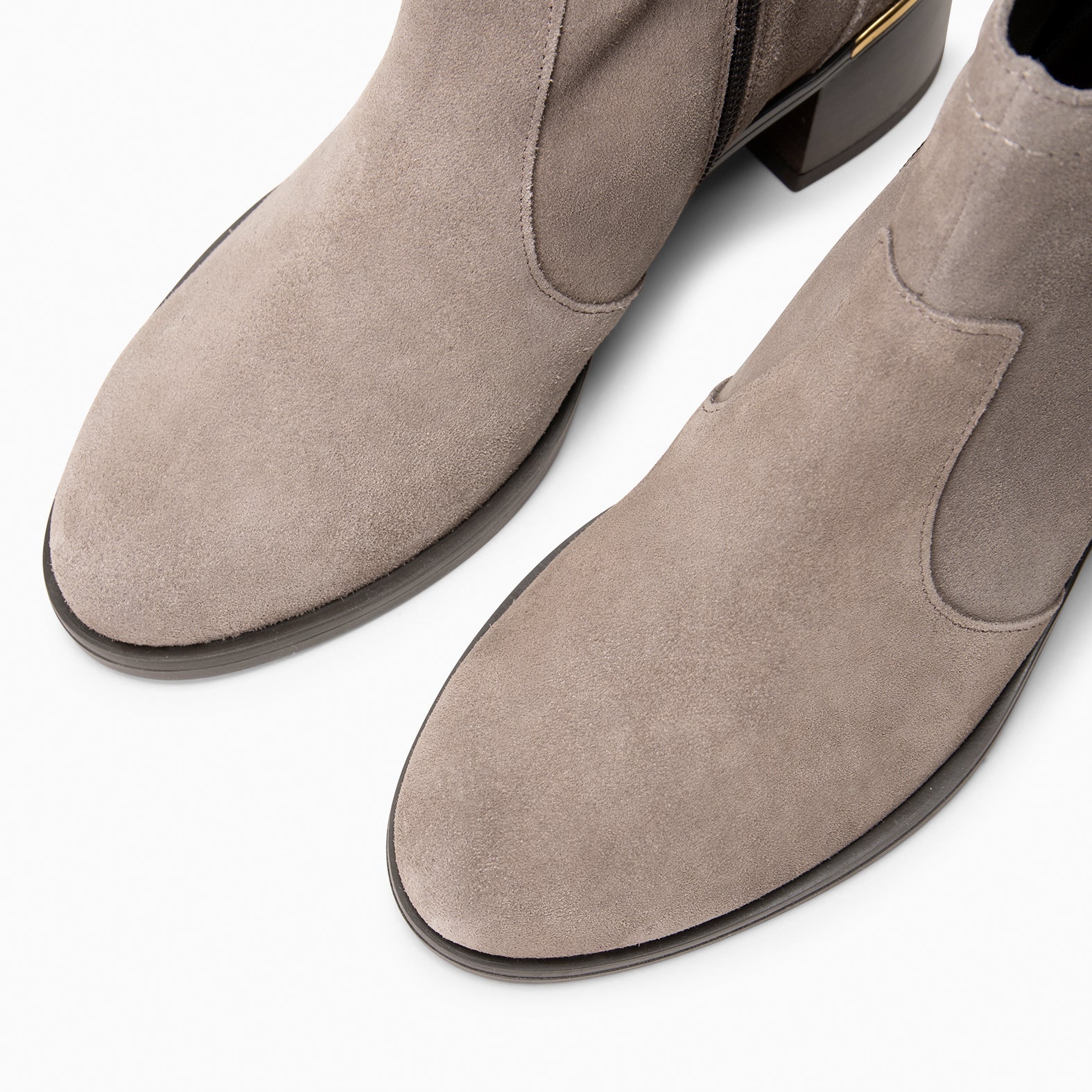 NIXIE – botines de tacón bajo para mujer TAUPE - miMaO ®