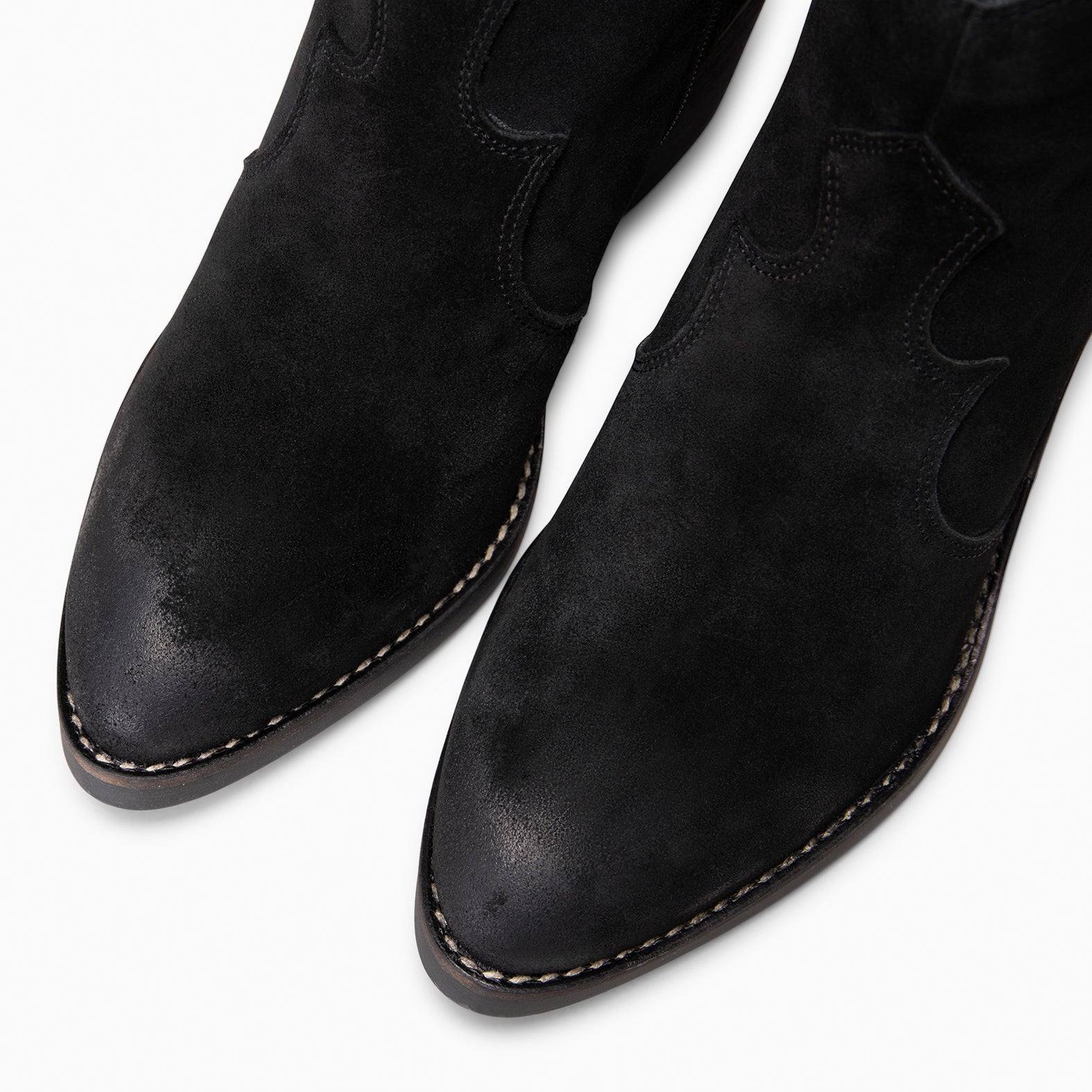 BEDFORD – Botines cowboy con tacón NEGRO - miMaO ®
