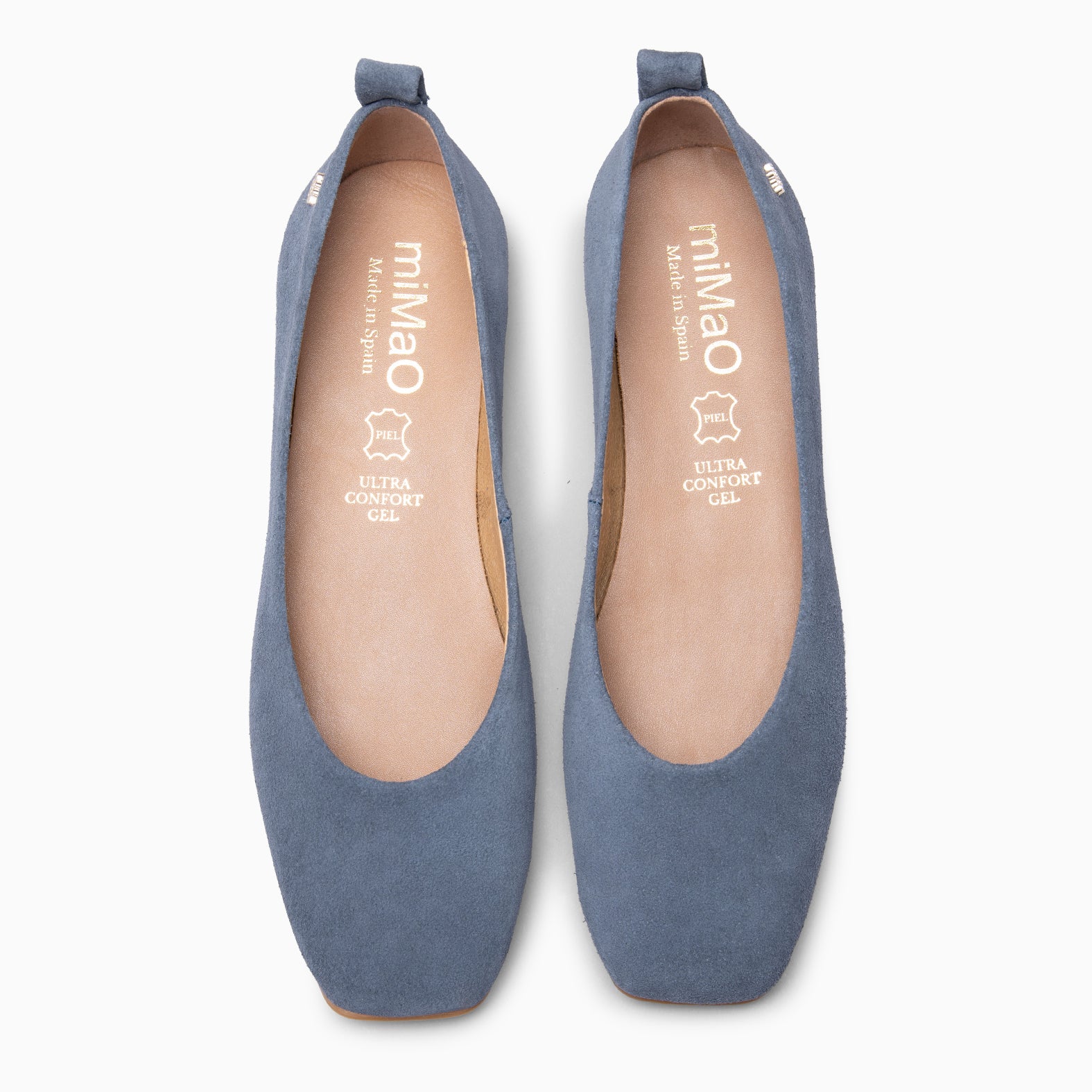 CLAUDIA - JEANS Suede low-heel ballerinas