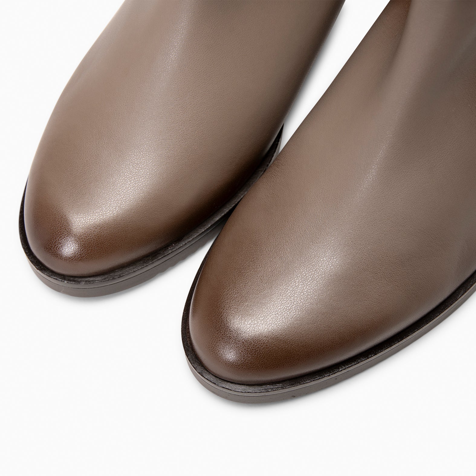 LEMY - Botines TAUPE de piel de napa - miMaO ®