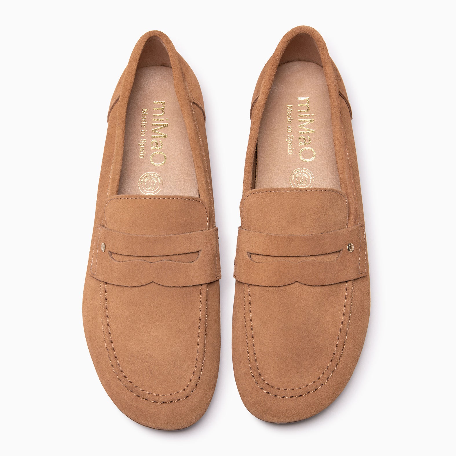TIERRA - CAMEL Baresoft suede loafers