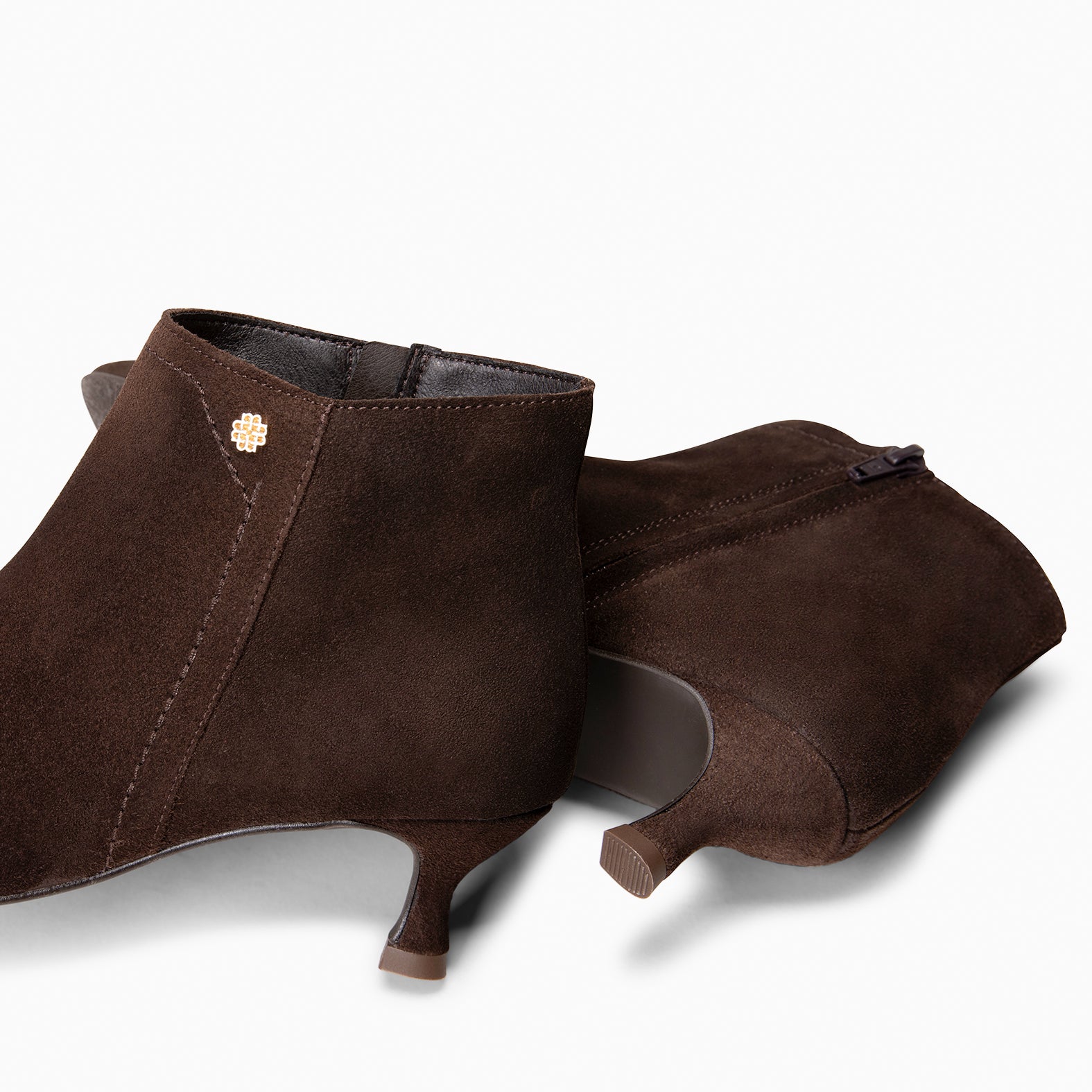 LORD – Botines tacón bajo MARRON - miMaO ®