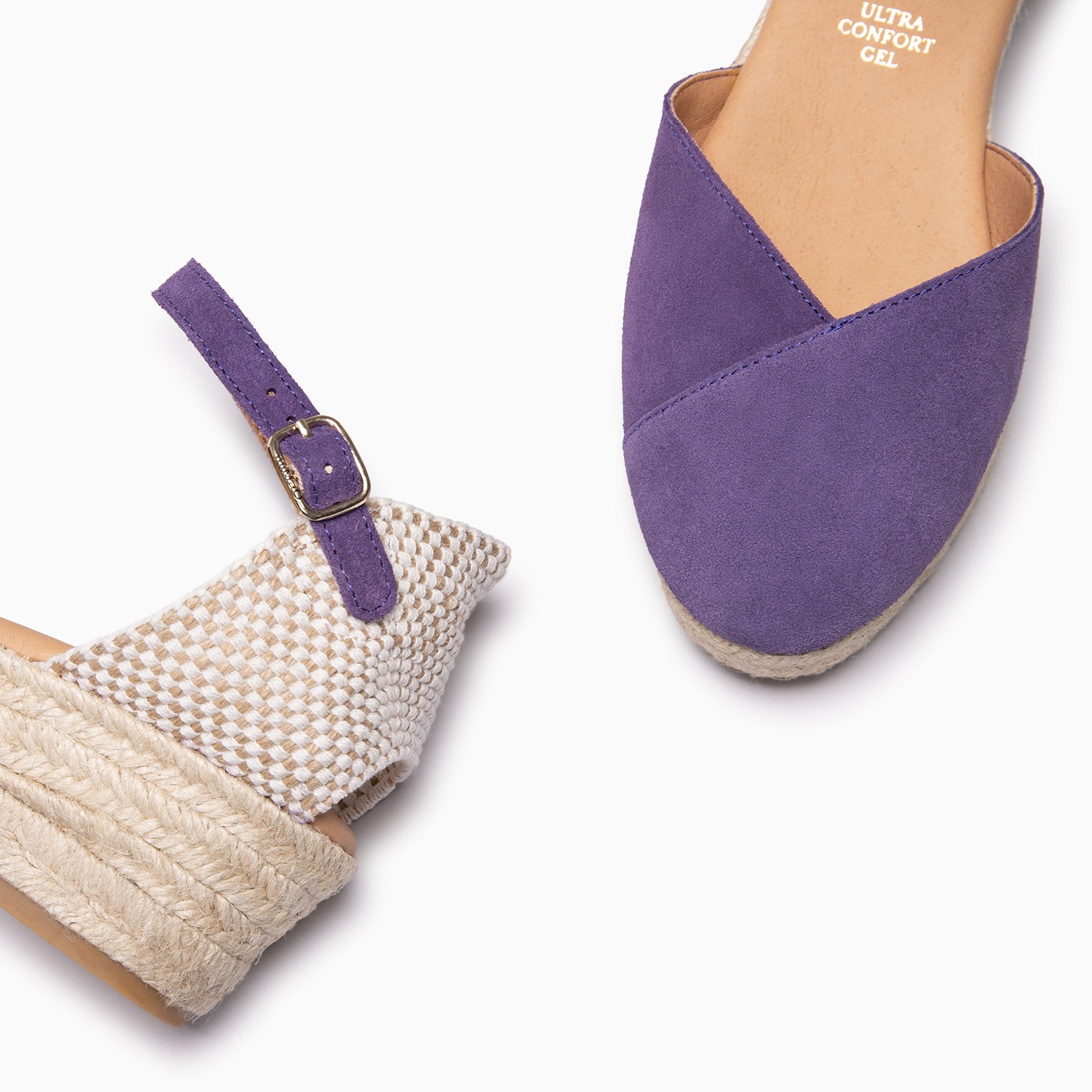 ICA - Cuñas de esparto bajas MORADO