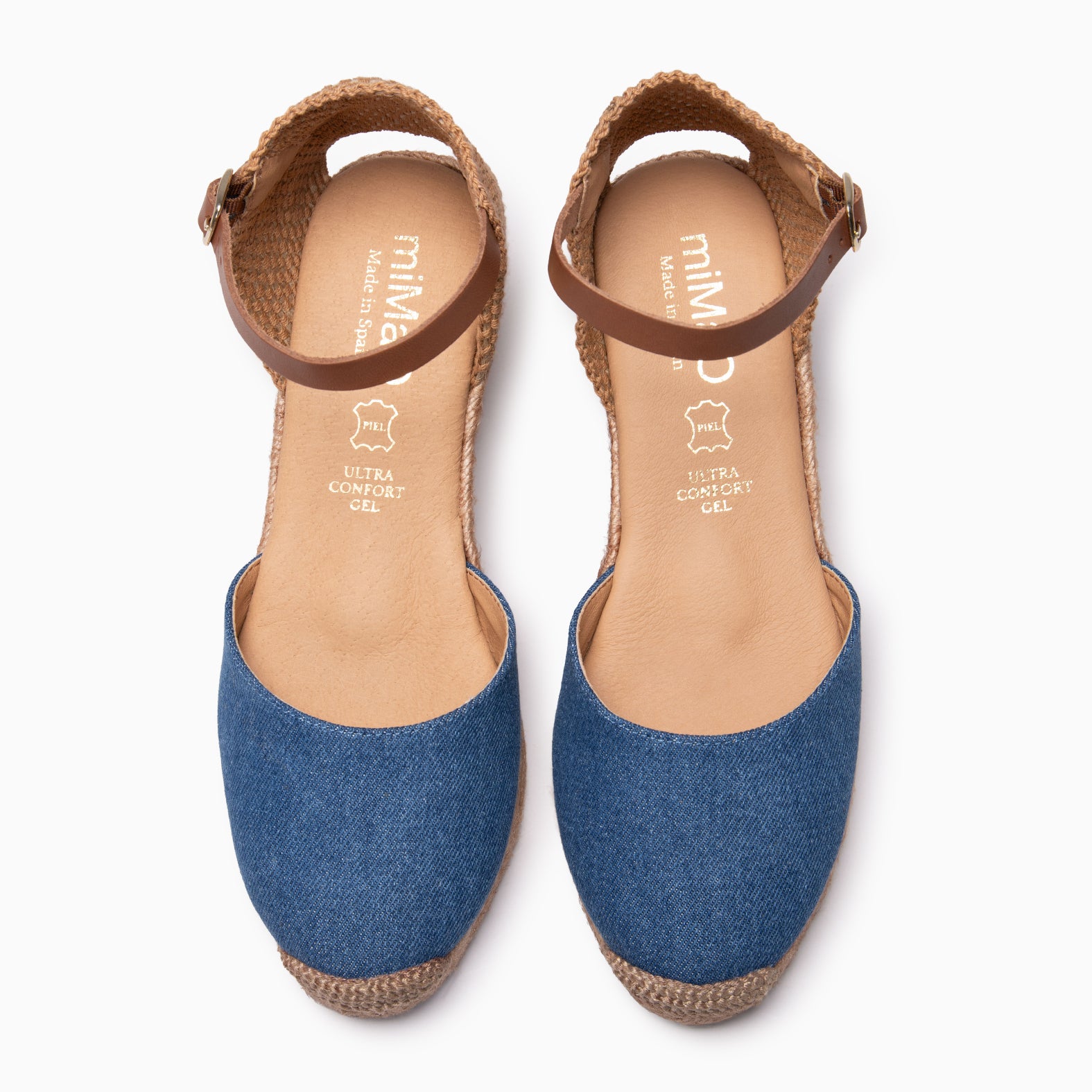ALTEA - BLUE MID-WEDGE ESPADRILLE