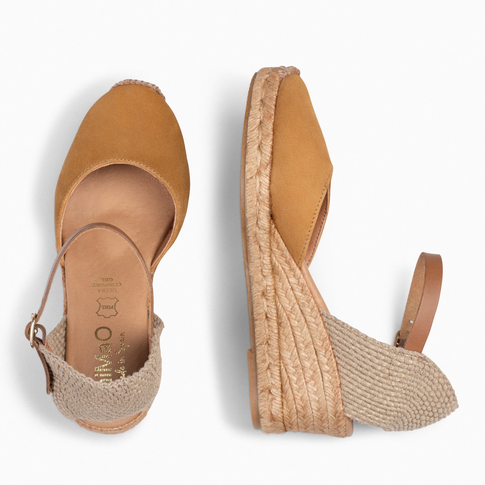 ALTEA - Espadrilles à talon compensé SABLE