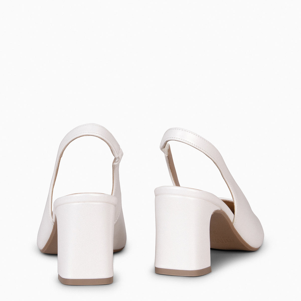 MIRIAM - Zapato de novia destalonado NÁCAR