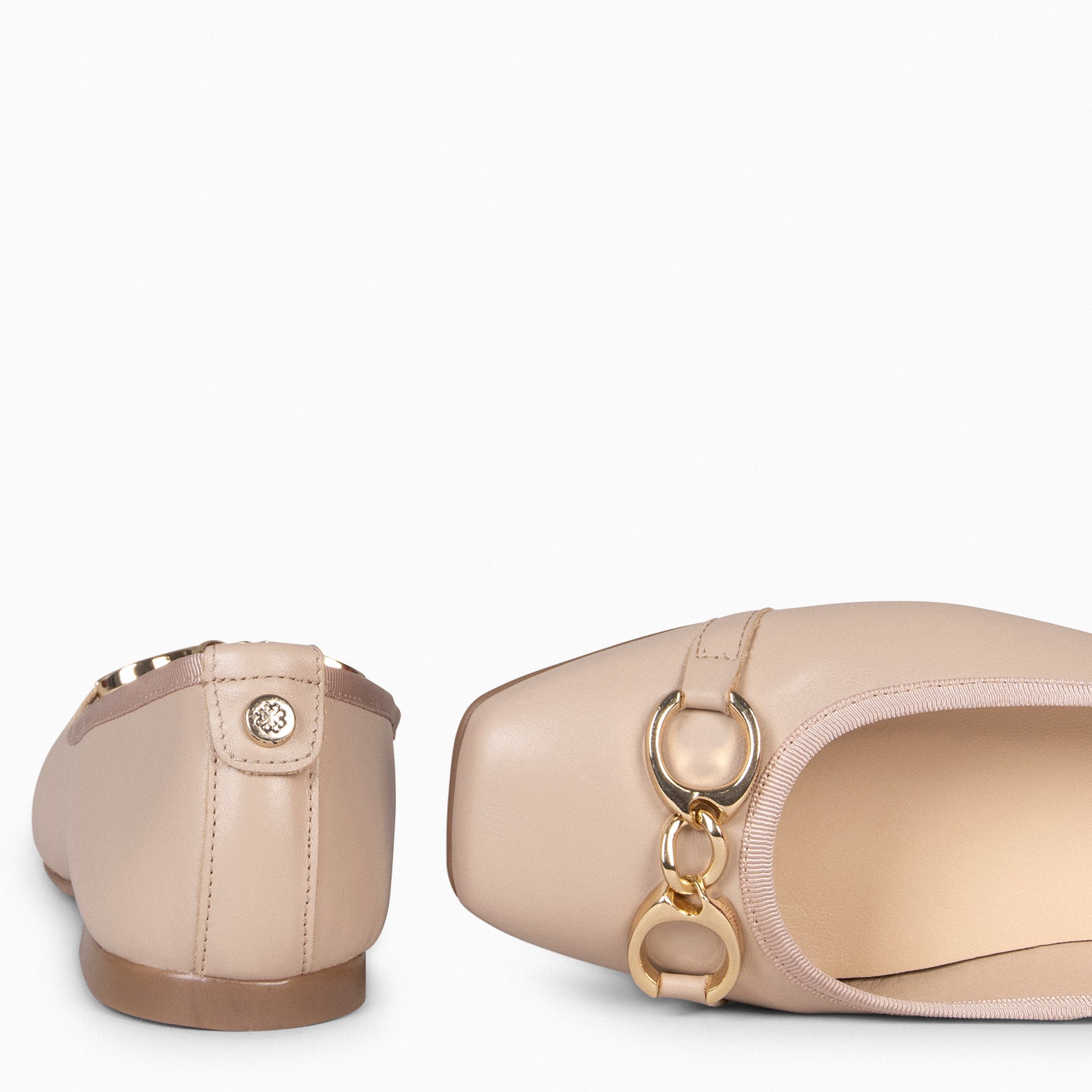 SIMBI - BEIGE Ballerina with horsebit