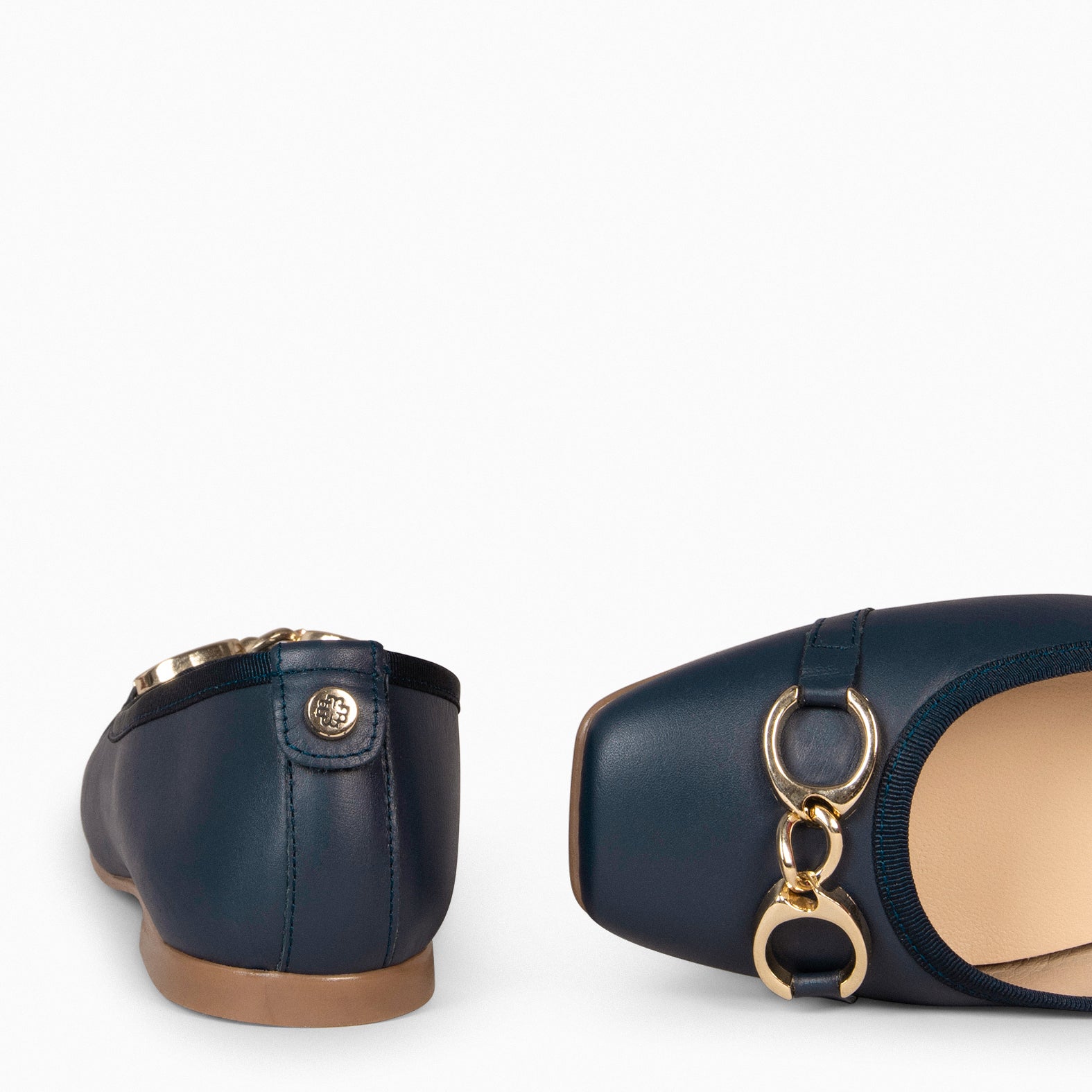 SIMBI - NAVY Ballerina with horsebit