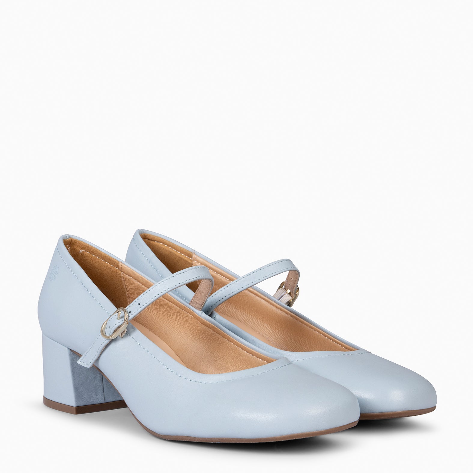 ROSALÍA - MERCEDITAS DE TACÓN ESTILO BARESOFT AZUL - miMaO ®