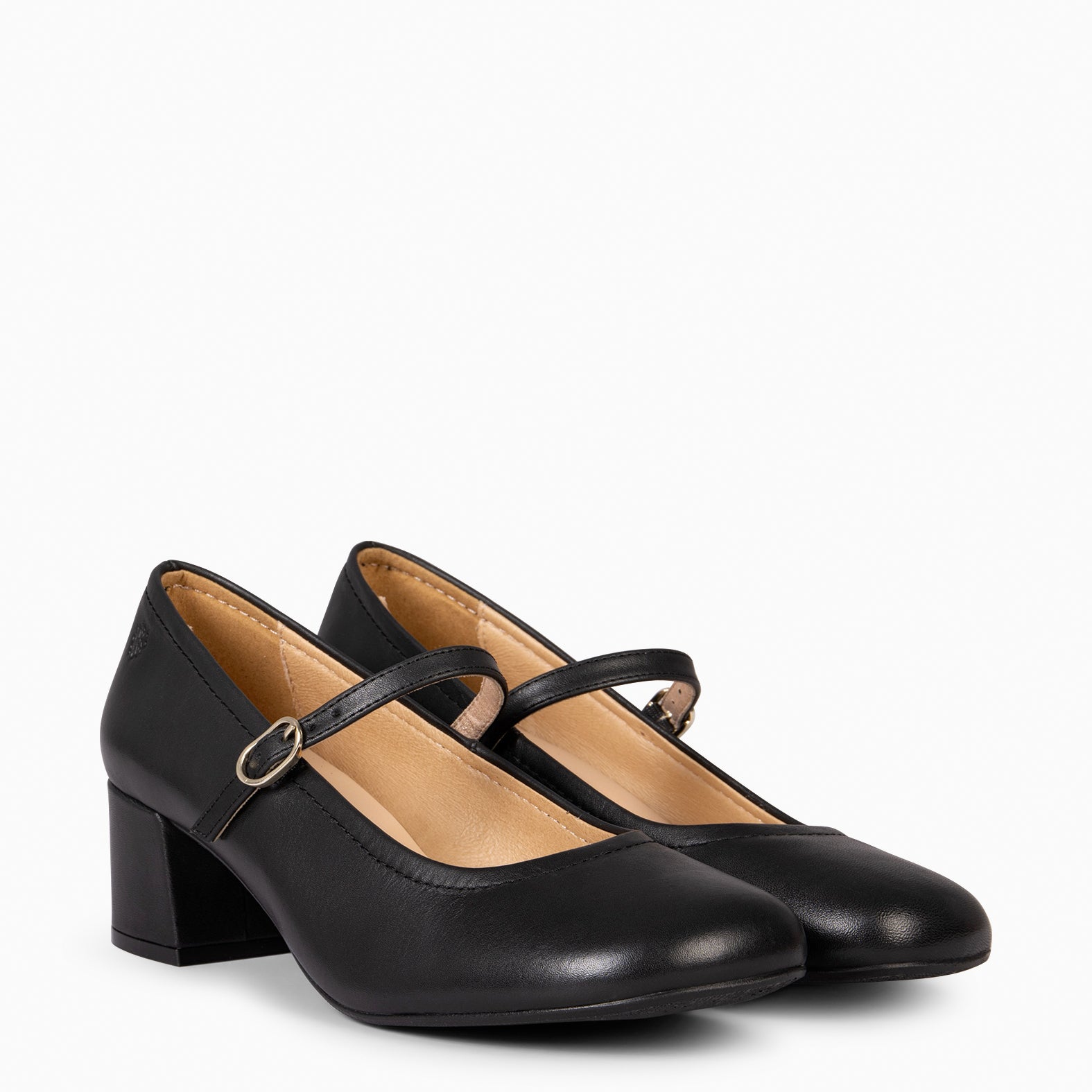 ROSALÍA - MERCEDITAS DE TACÓN ESTILO BARESOFT NEGRO - miMaO ®