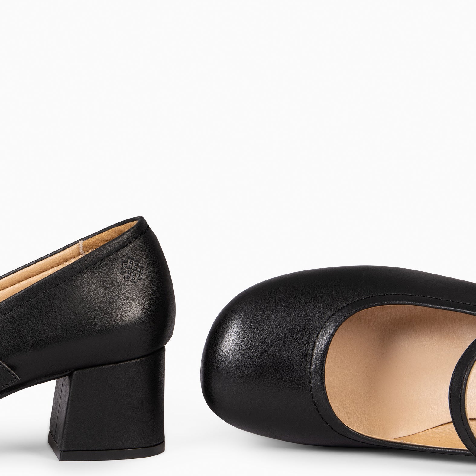 ROSALÍA - MERCEDITAS DE TACÓN ESTILO BARESOFT NEGRO - miMaO ®