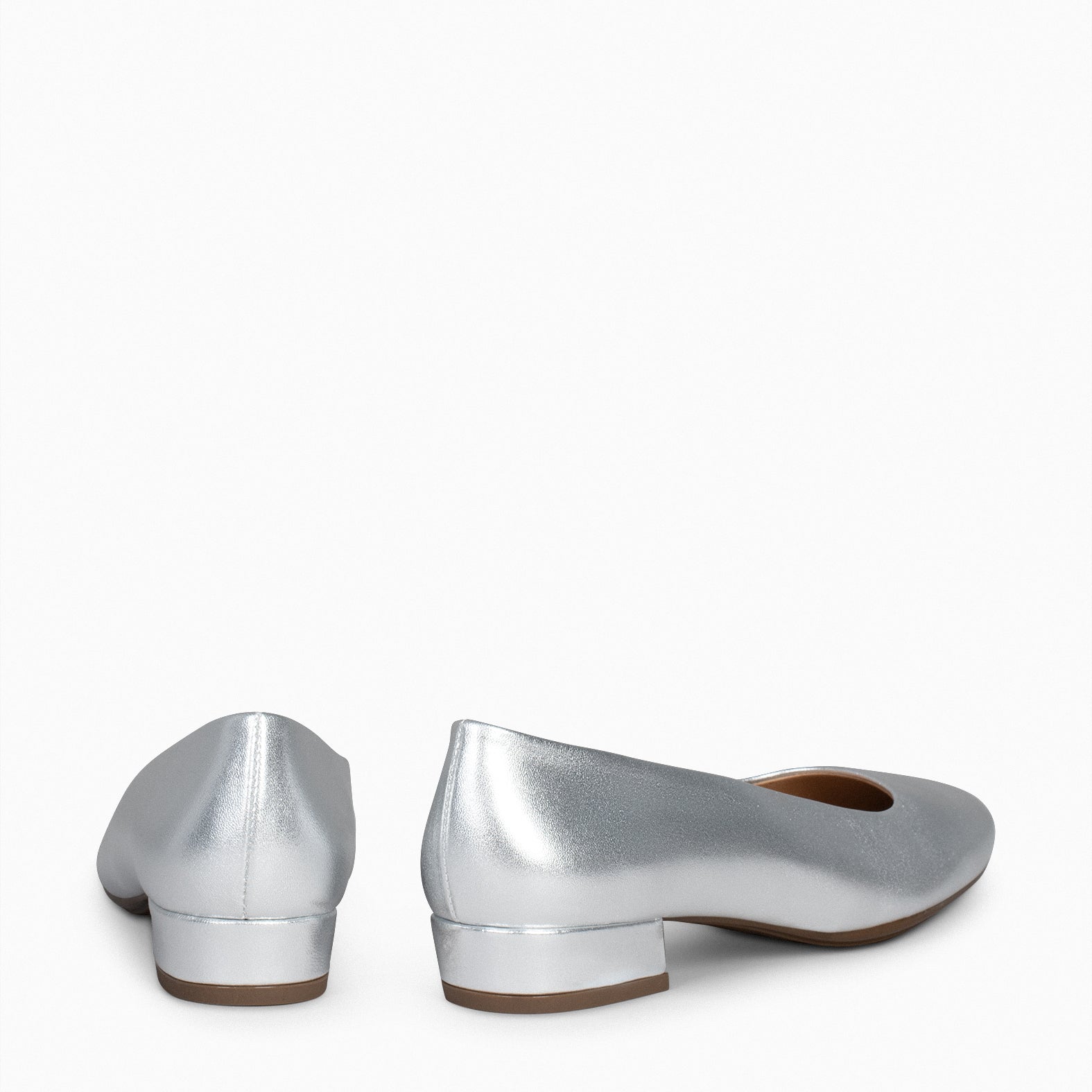 URBAN XS - Zapatos de tacón bajo de ante PLATA - miMaO ®