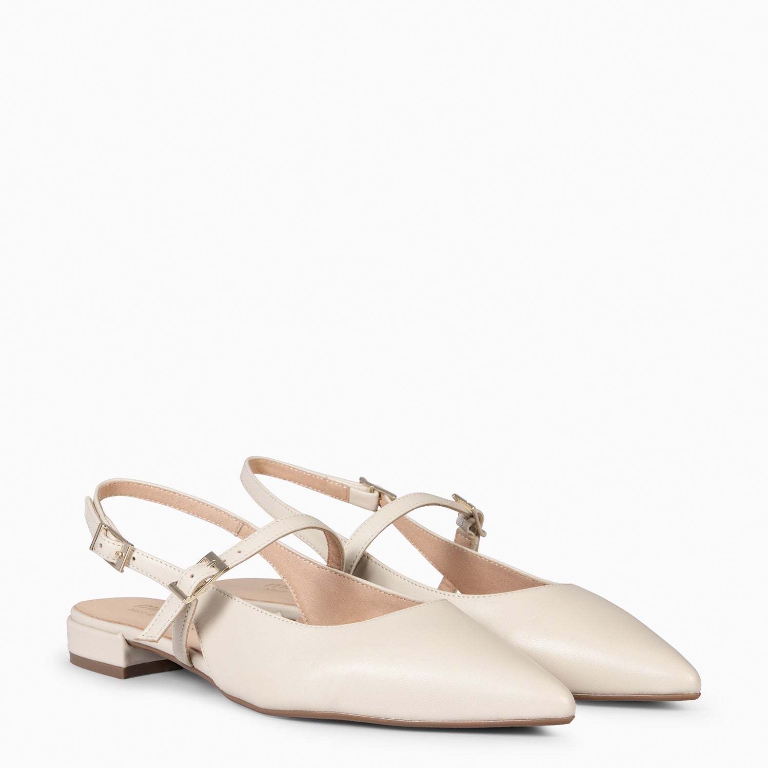 EVA - ZAPATOS ELEGANTES DESTALONADOS HUESO - miMaO ®