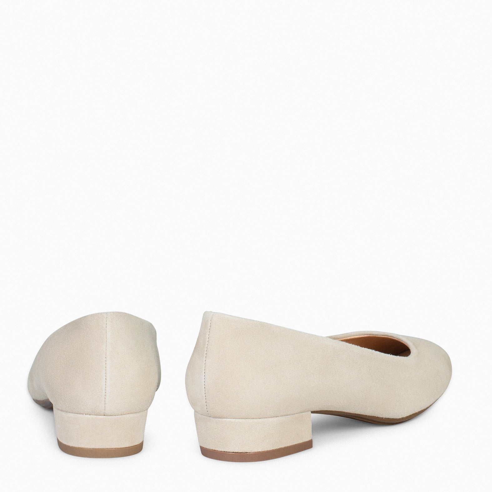 URBAN XS - Zapatos de tacón bajo de ante HUESO - miMaO ®