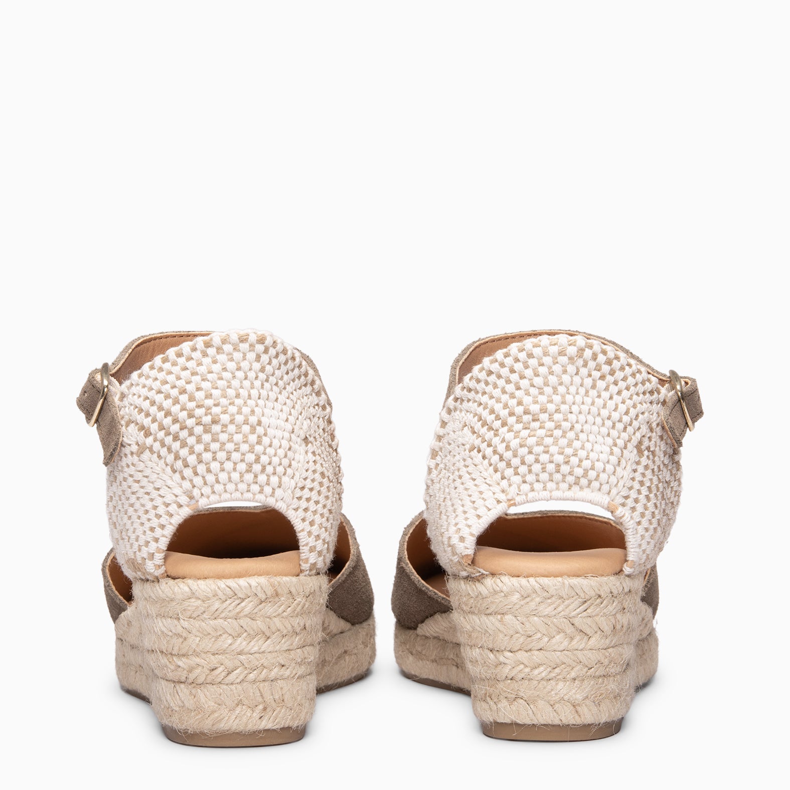ICA - TAUPE Low wedge espadrilles