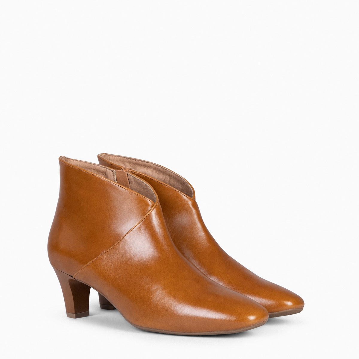 LADY - Botines napa mujer CAMEL
