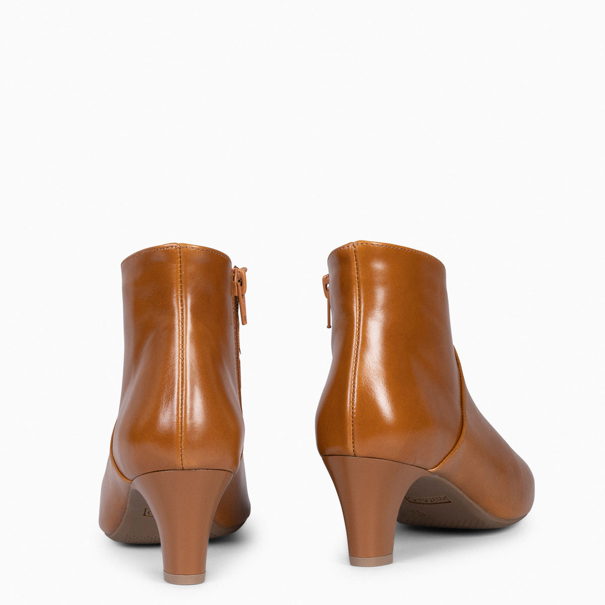 LADY - Botines napa mujer CAMEL