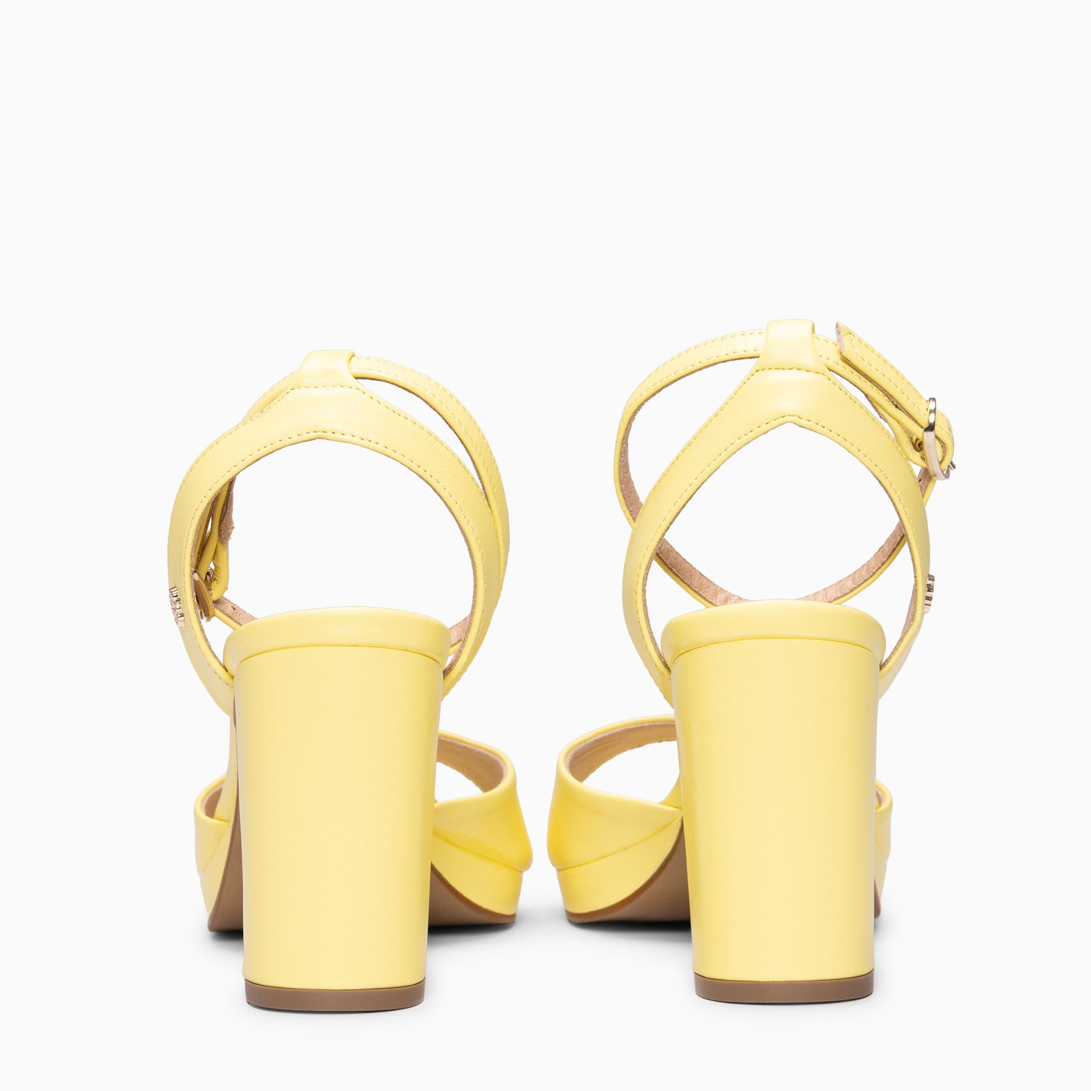 DALIDA - YELLOW Slingback block heel sandals