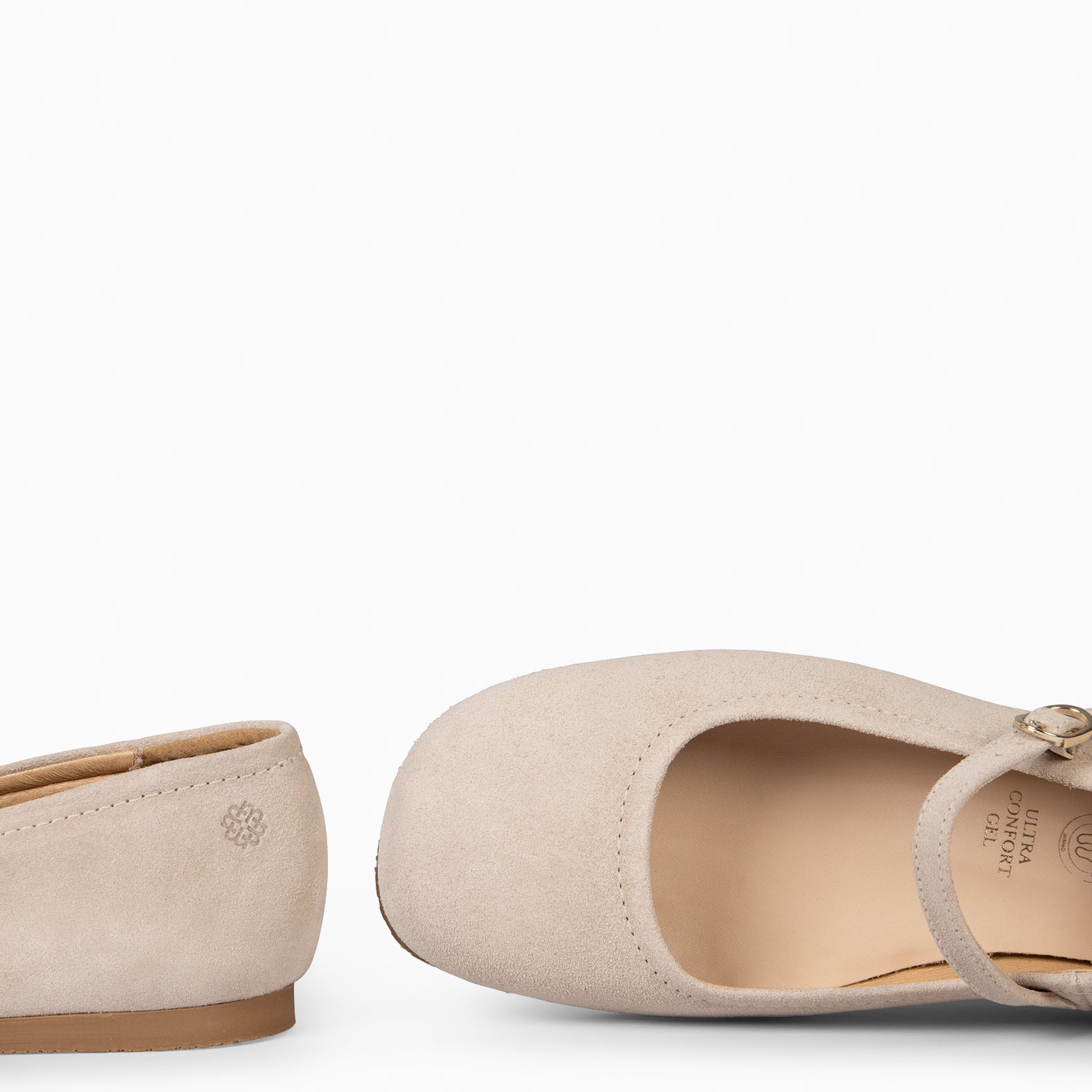 JAZMÍN - MERCEDITA PLANA ESTILO BARESOFT BEIGE - miMaO ®