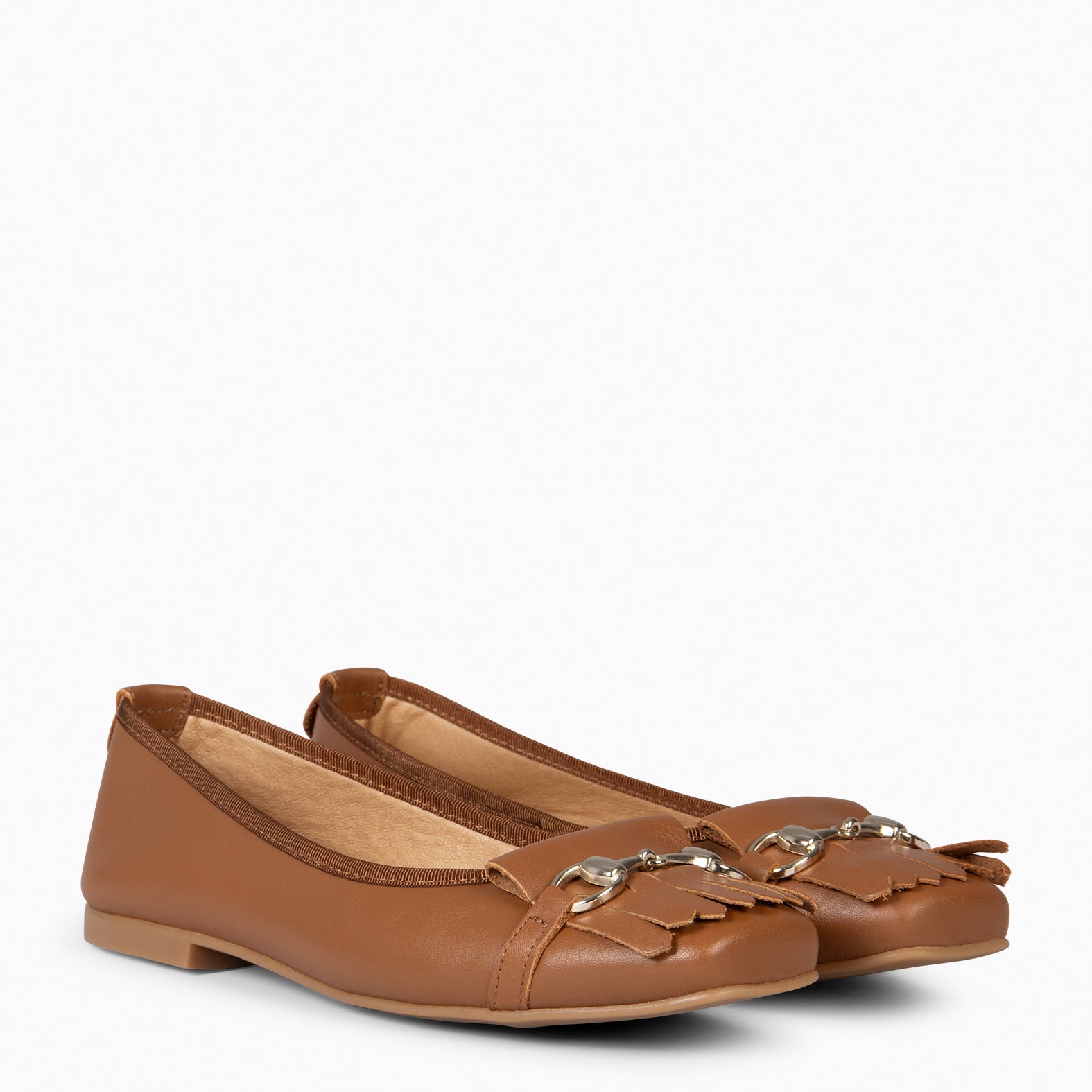 ZOY - Manoletina con puntera cuadrada CAMEL - miMaO ®