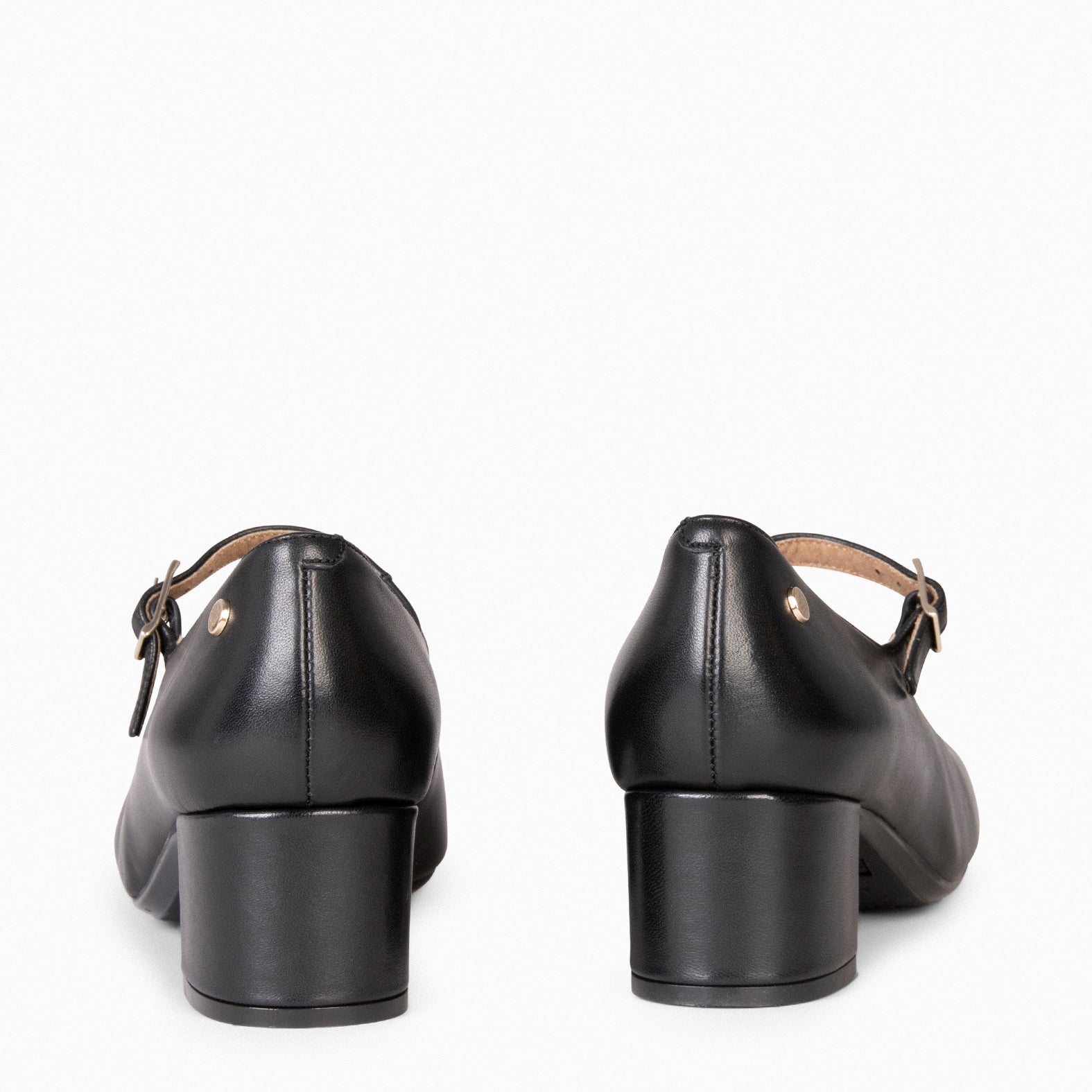BELLA - Zapatos con pulsera y puntera cuadrada NEGRO - miMaO ®