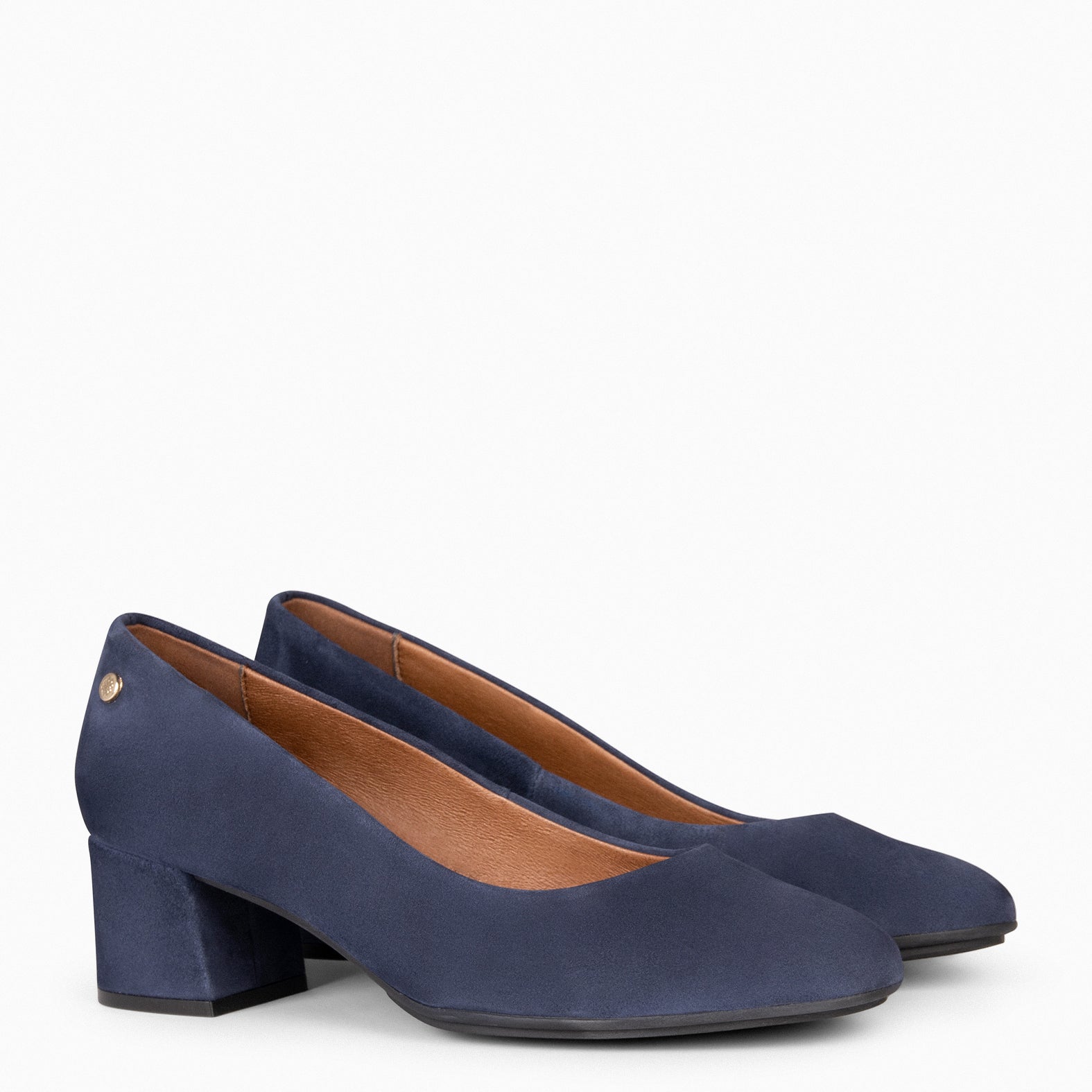URBAN REDONDO - Zapatos de tacón de ante en MARINO - miMaO ®