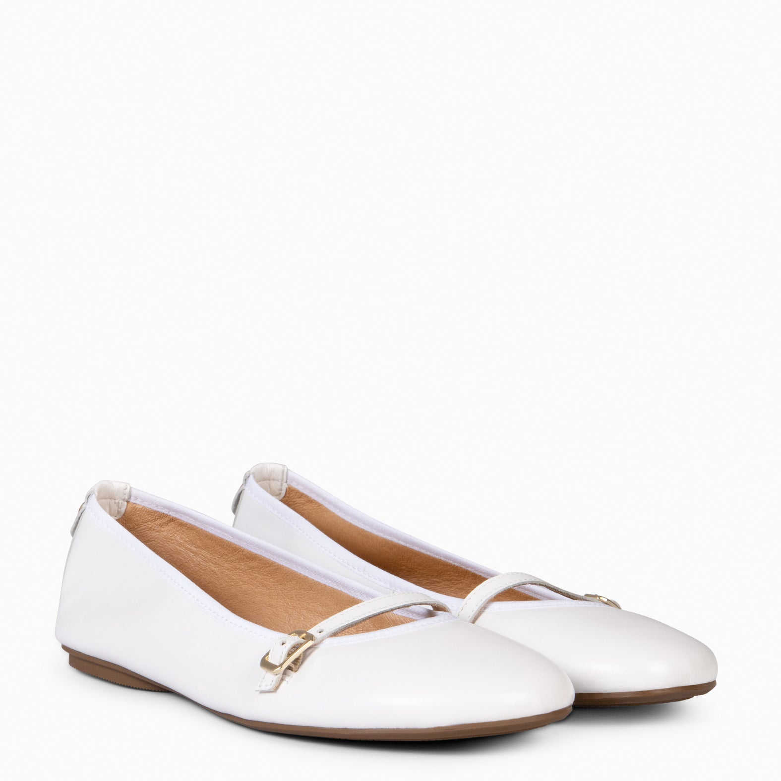 MANDY - BAILARINA PLANA BARESOFT BLANCO - miMaO ®