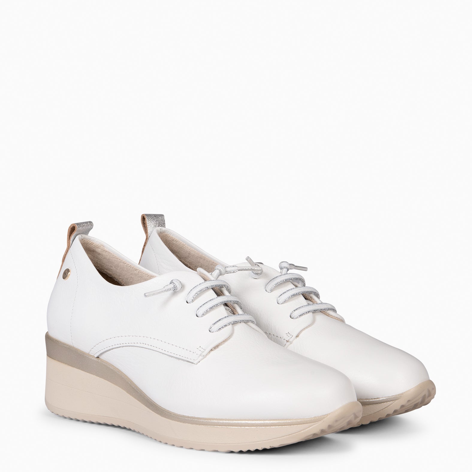 CASSEL - DEPORTIVA CON CUÑA BLANCO - miMaO ®