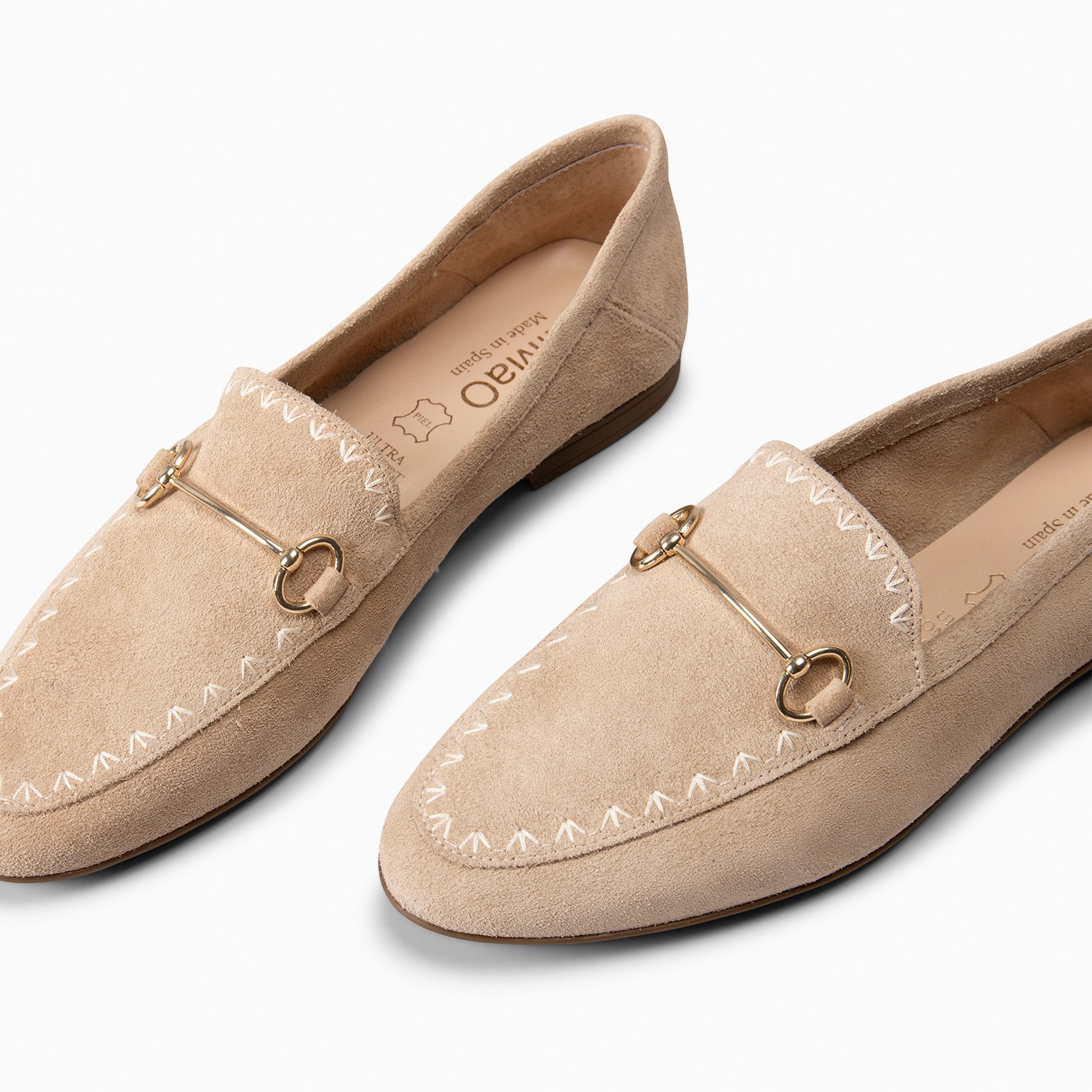 BLAKE - MOCASINES DE SERRAJE BEIGE - miMaO ®