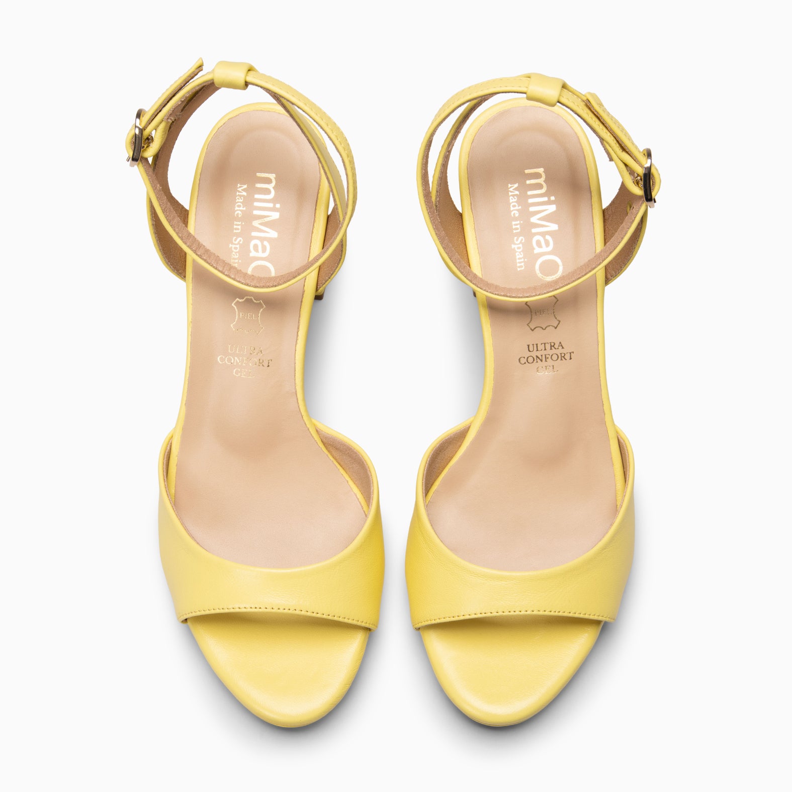 DALIDA - YELLOW Slingback block heel sandals