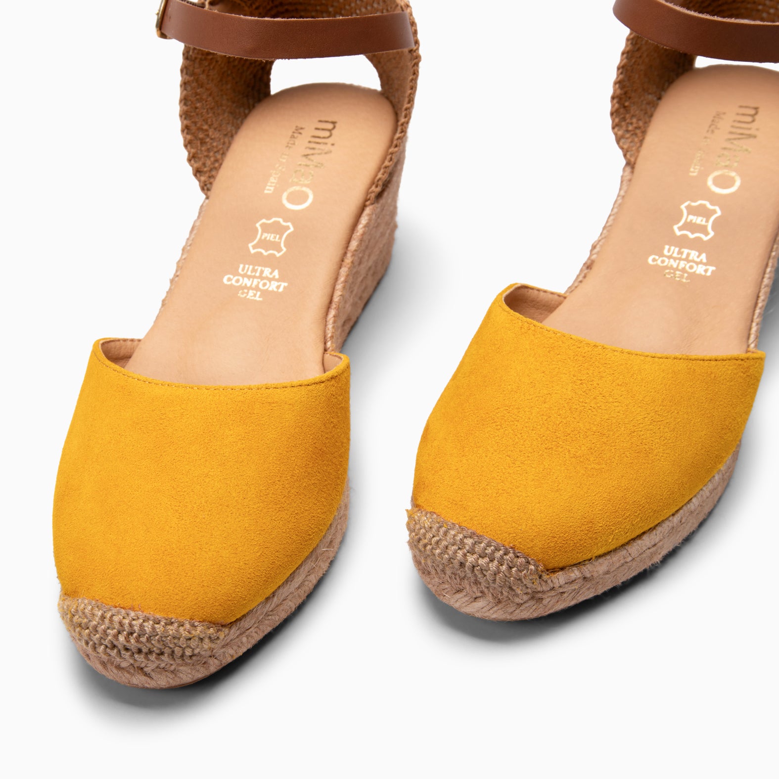 ALTEA - YELLOW MID-WEDGE ESPADRILLE