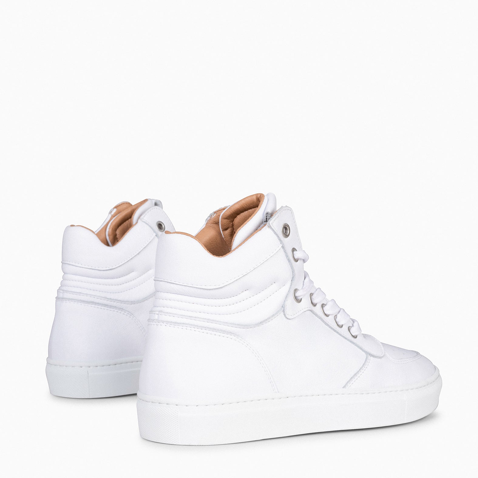 BASKET - Zapatillas Altas de Mujer BLANCO - miMaO ®