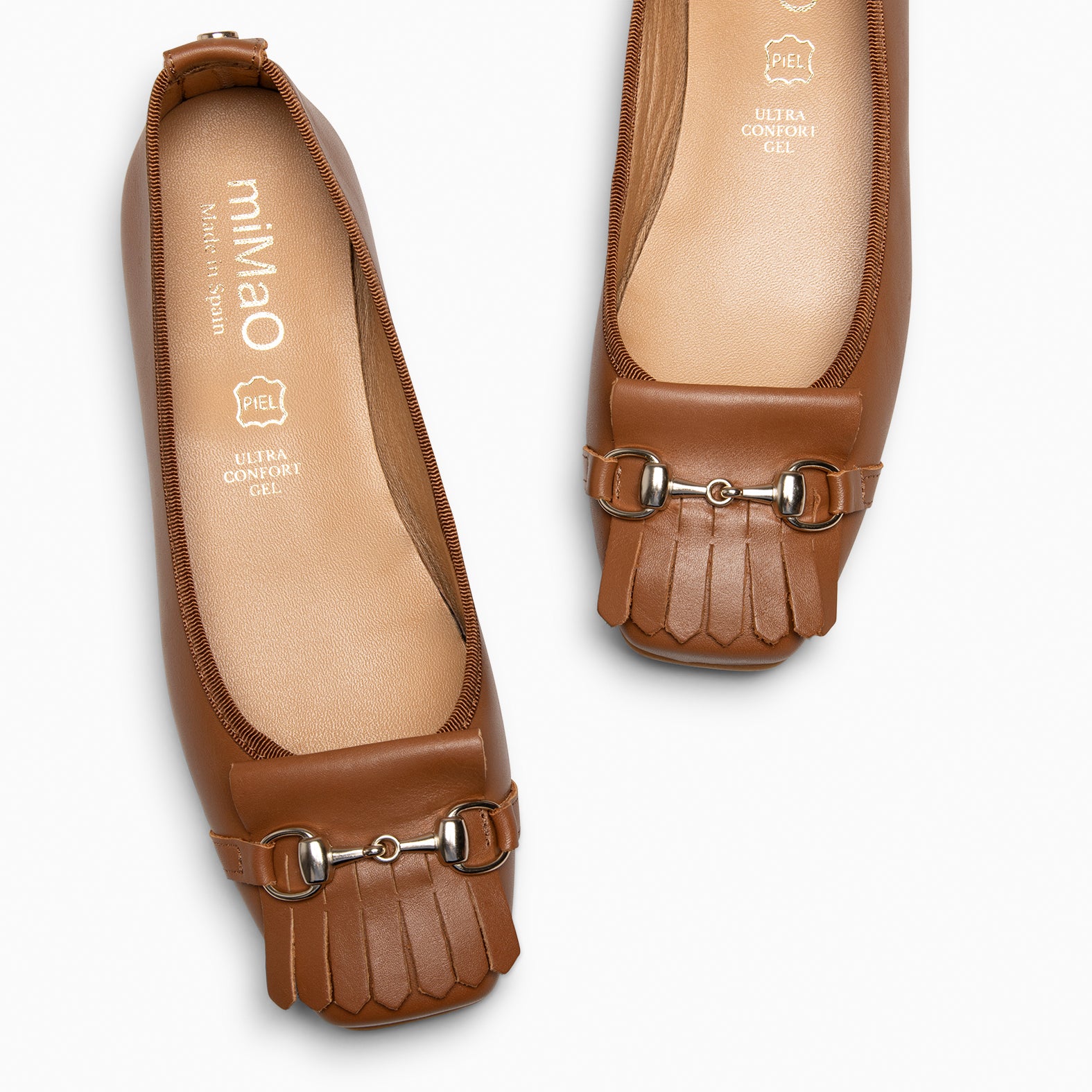ZOY - Manoletina con puntera cuadrada CAMEL - miMaO ®
