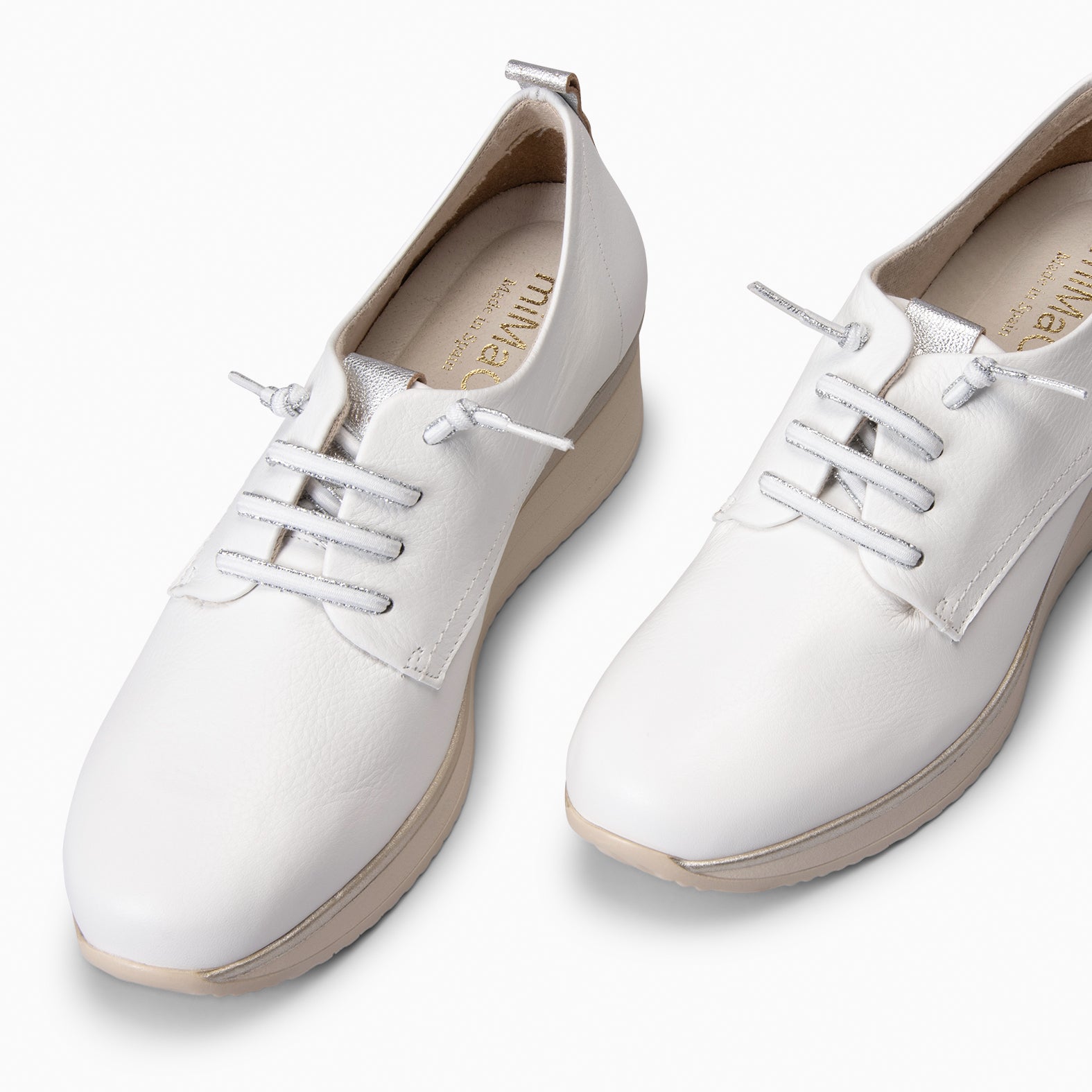 CASSEL - DEPORTIVA CON CUÑA BLANCO - miMaO ®